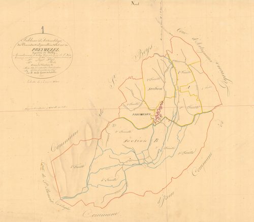 Prémeyzel - 3 P 8017 - 3 P 8017 -  Tableau d'assemblage  (1836)