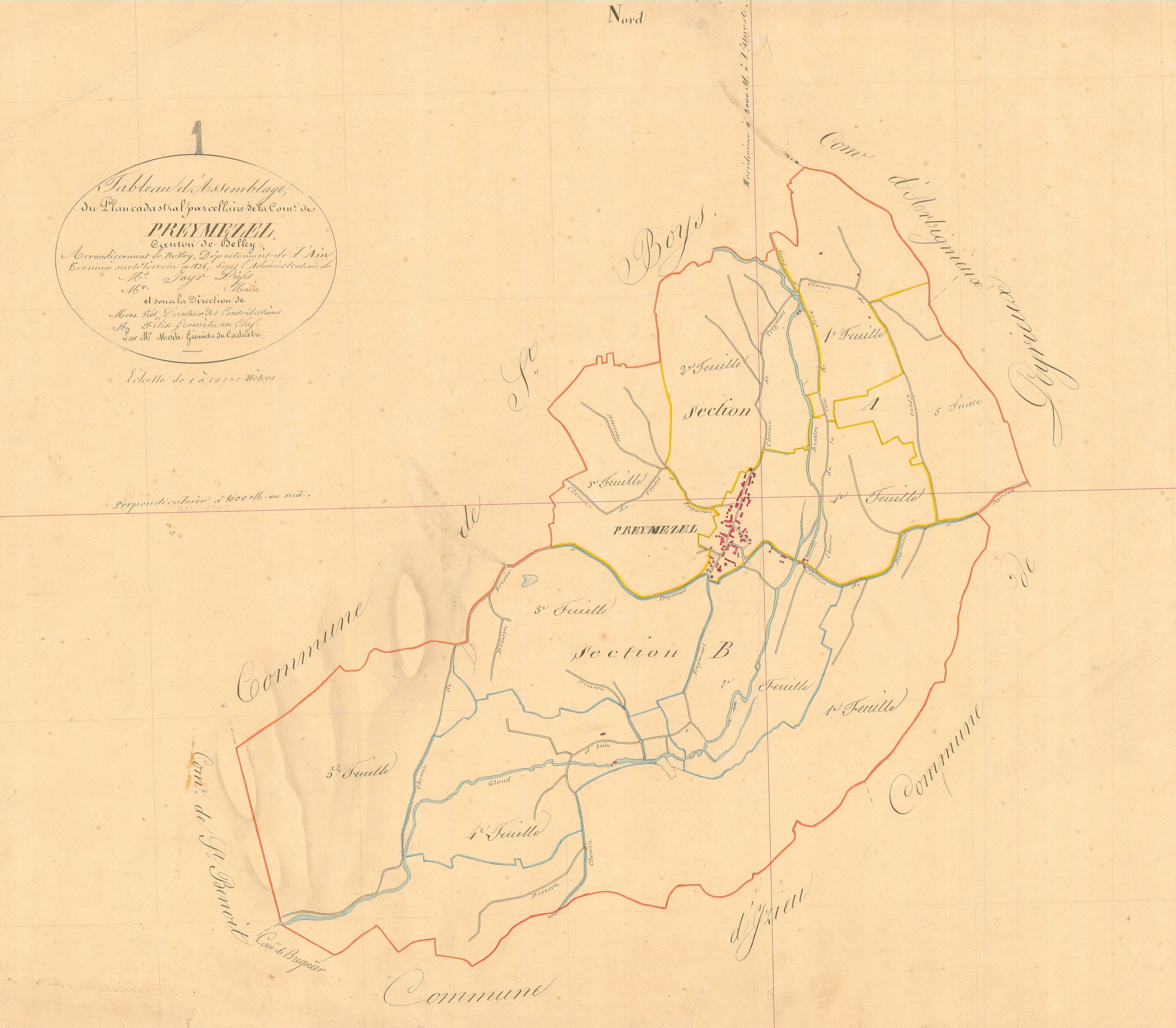 Prémeyzel - 3 P 8017 - 3 P 8017 -  Tableau d'assemblage  (1836)
