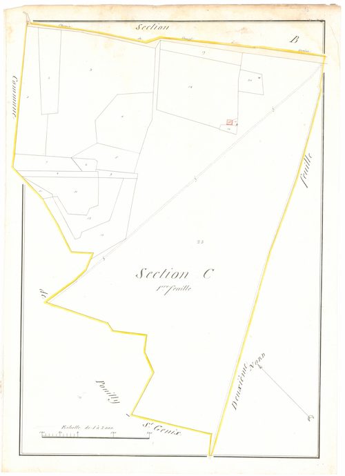 Prévessin - 3 P 10182-6 - 3 P 10182-6 -  Feuille 1  (1806)