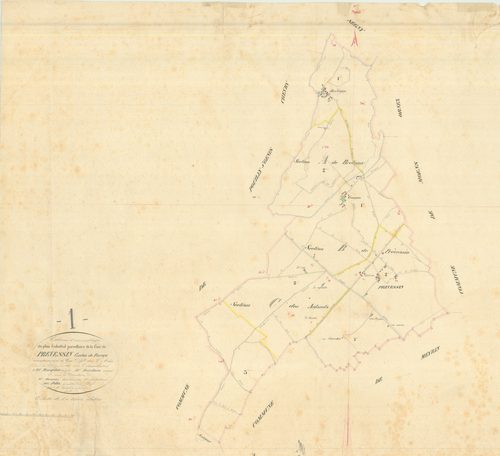 Prévessin - 3 P 8057 - 3 P 8057 -  Tableau d'assemblage  (1845)