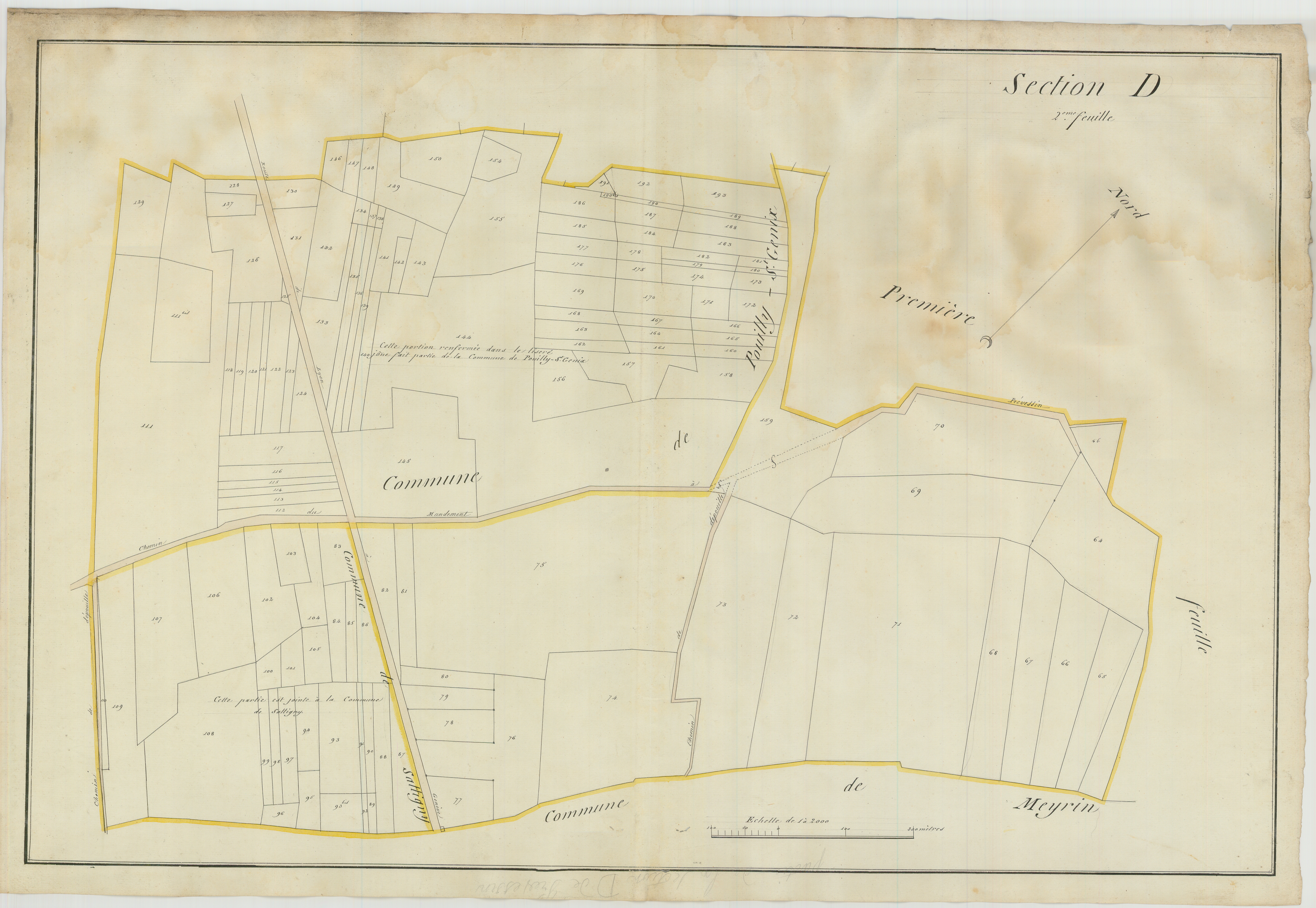 Prévessin - 3 P 10182-9 - 3 P 10182-9 -  Feuille 2  (1806)