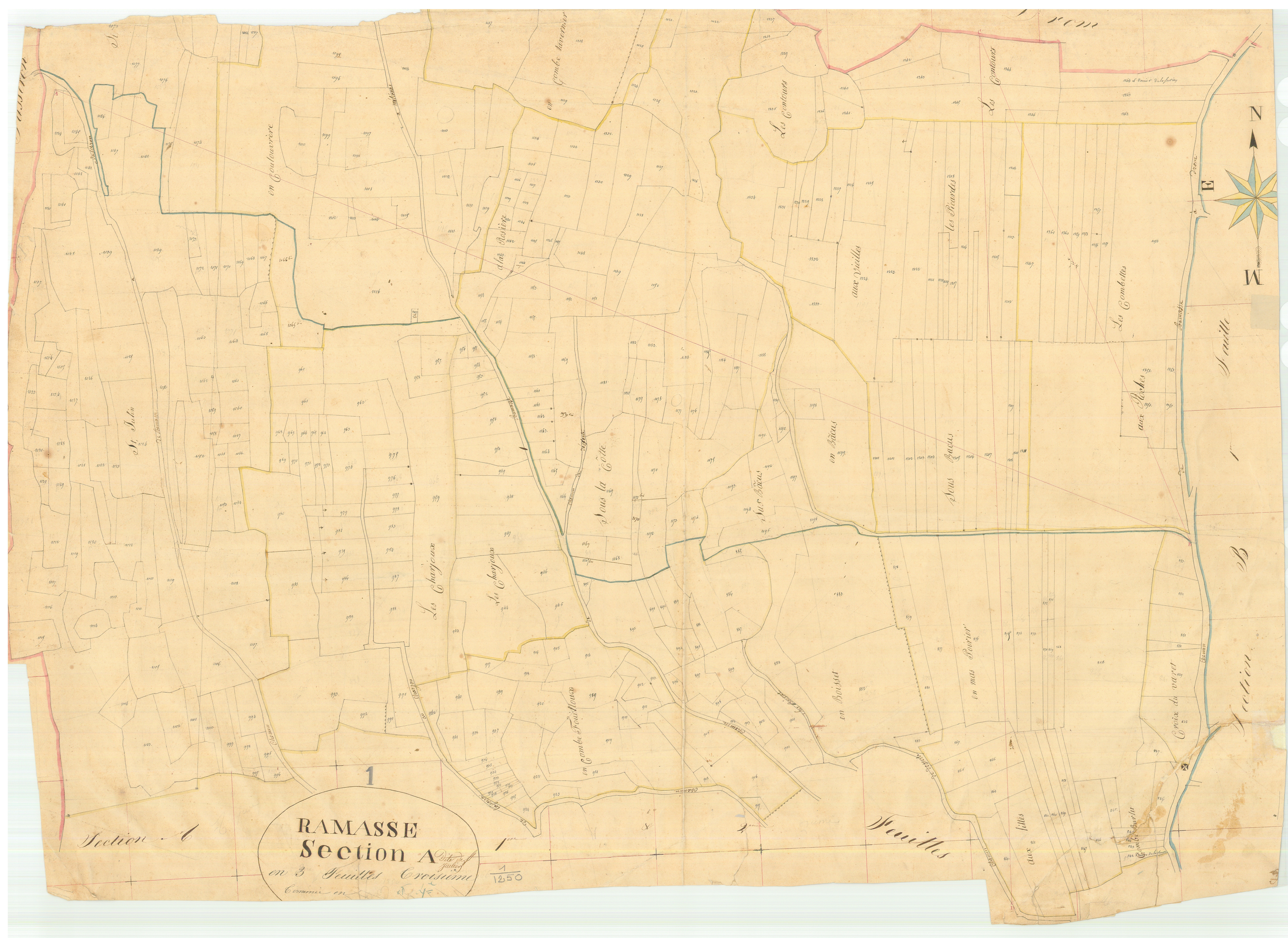 Ramasse - 3 P 8129 - 3 P 8129 -  Feuille 3  (1827)