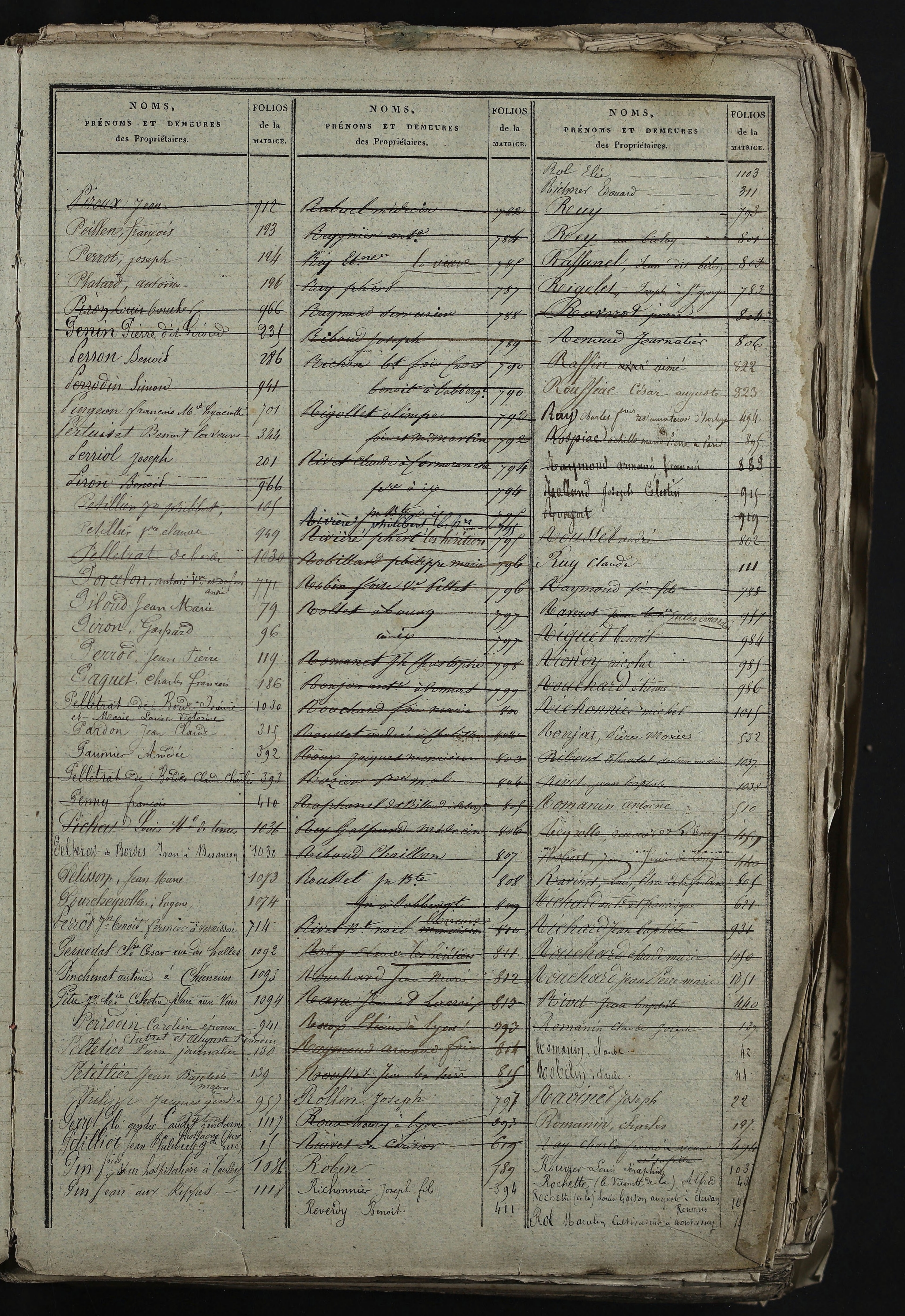 Relevant - 3 P 741 - 3 P 741 -  Folios 1 à 980  (1832-1846)
