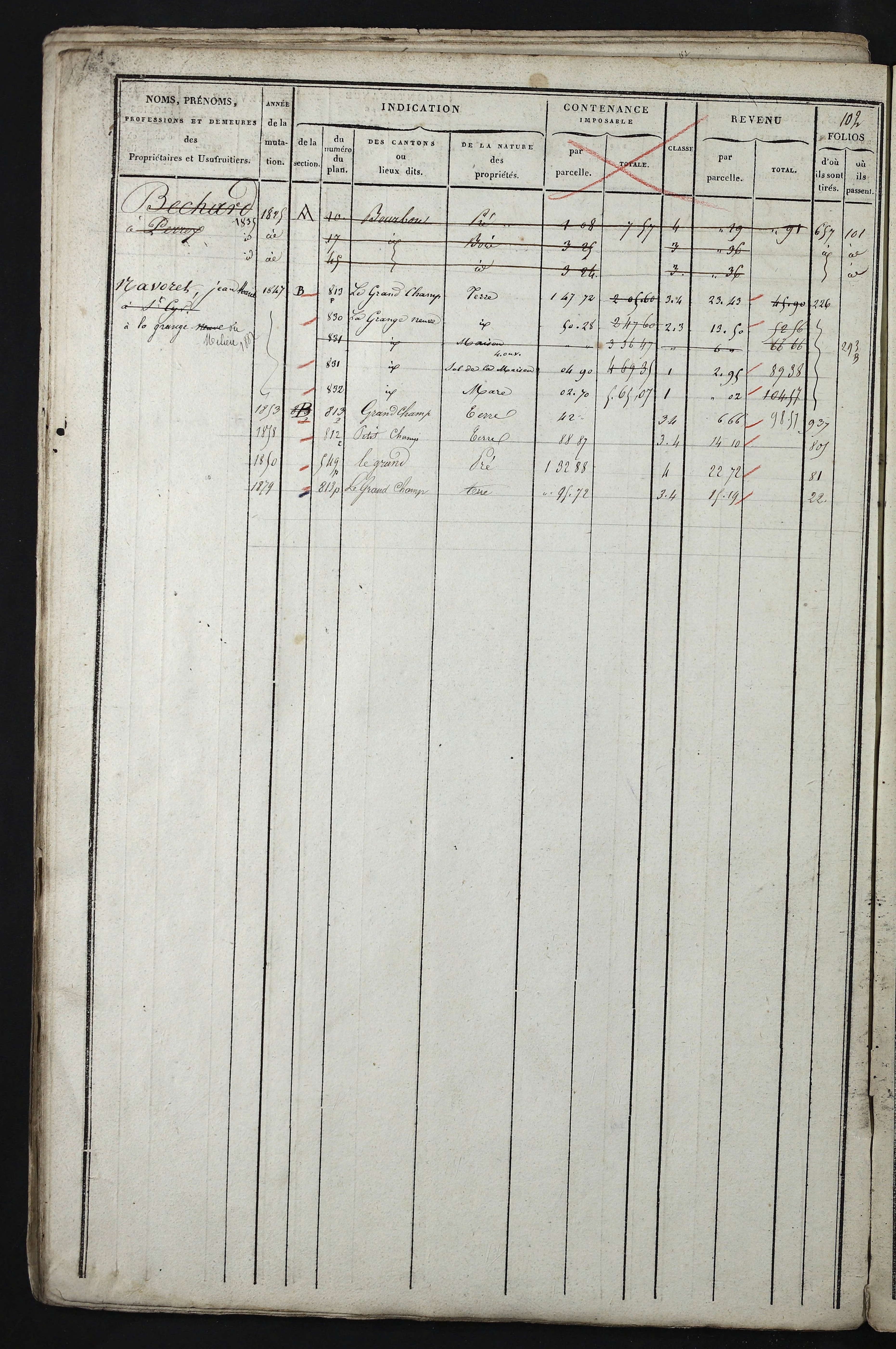 Relevant - 3 P 741 - 3 P 741 -  Folios 1 à 980  (1832-1846)