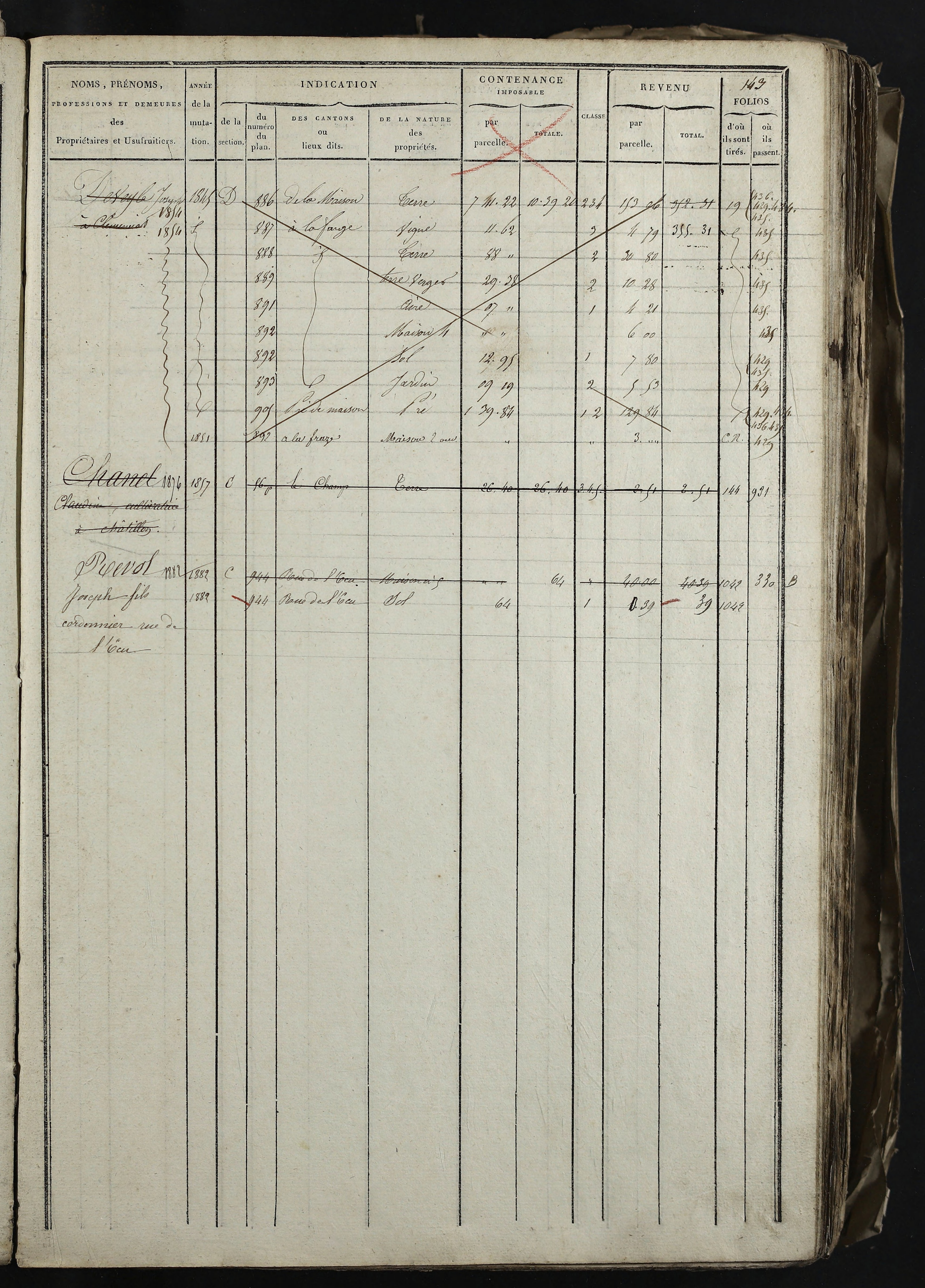 Relevant - 3 P 741 - 3 P 741 -  Folios 1 à 980  (1832-1846)