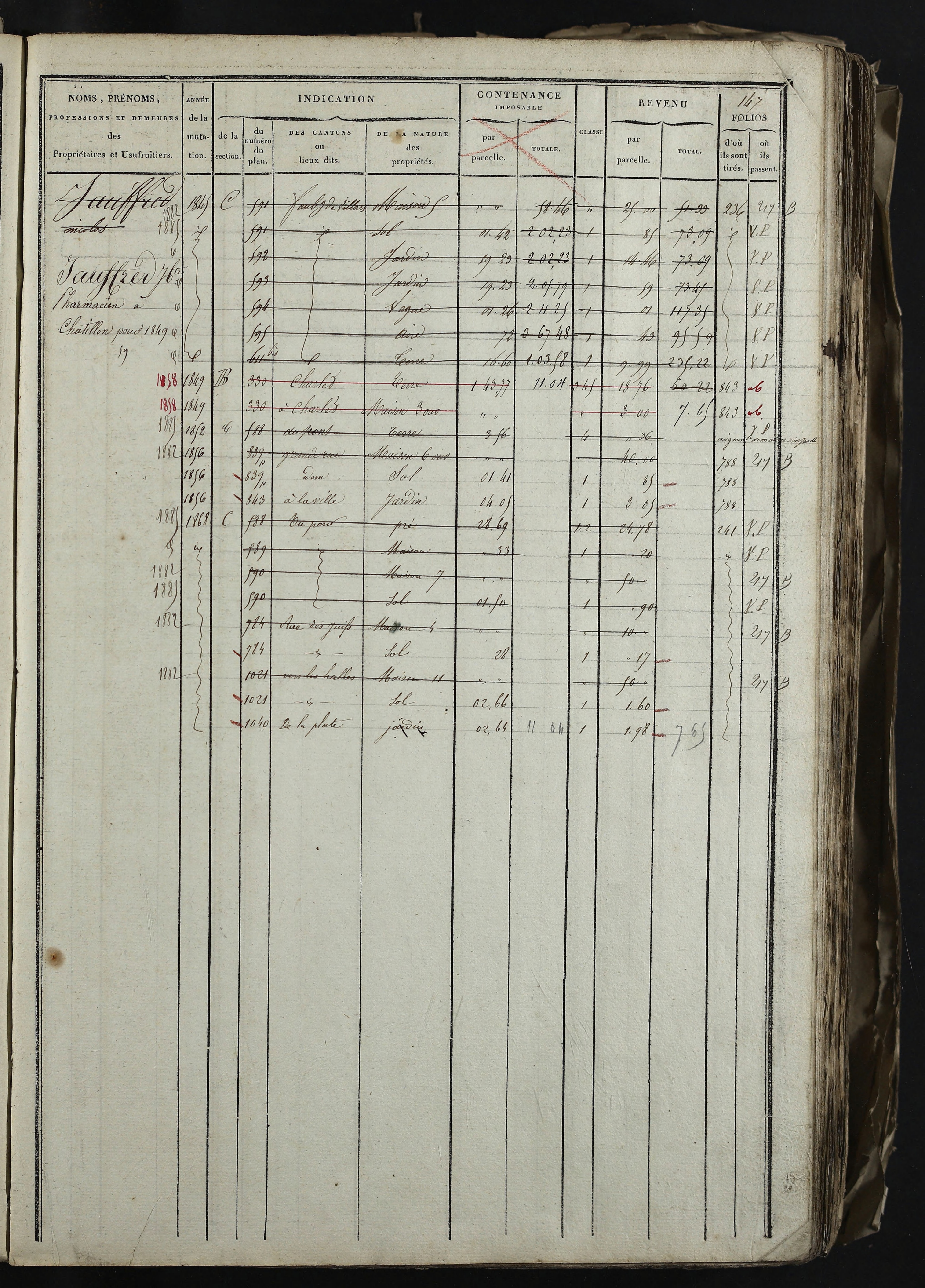 Relevant - 3 P 741 - 3 P 741 -  Folios 1 à 980  (1832-1846)