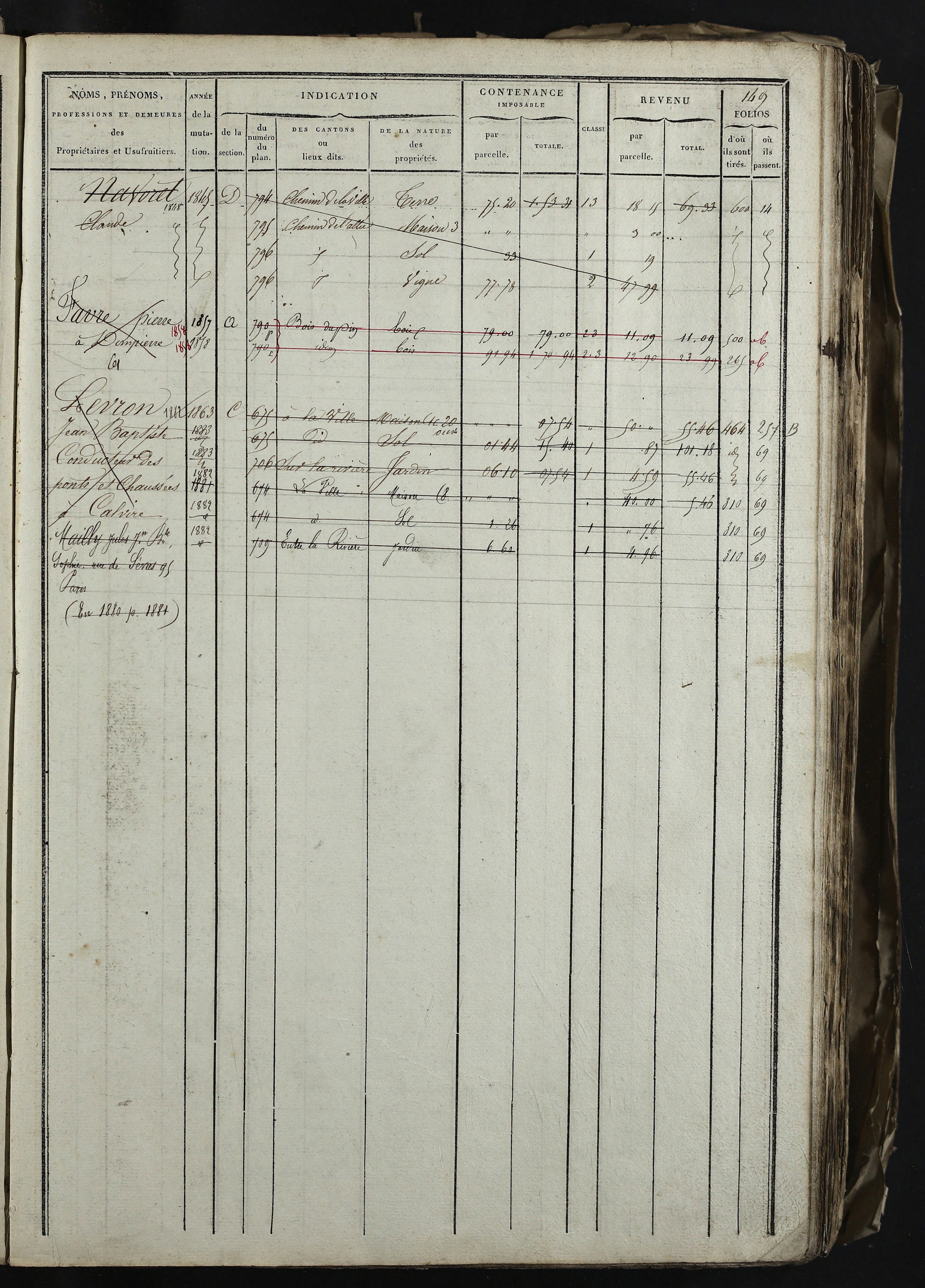 Relevant - 3 P 741 - 3 P 741 -  Folios 1 à 980  (1832-1846)