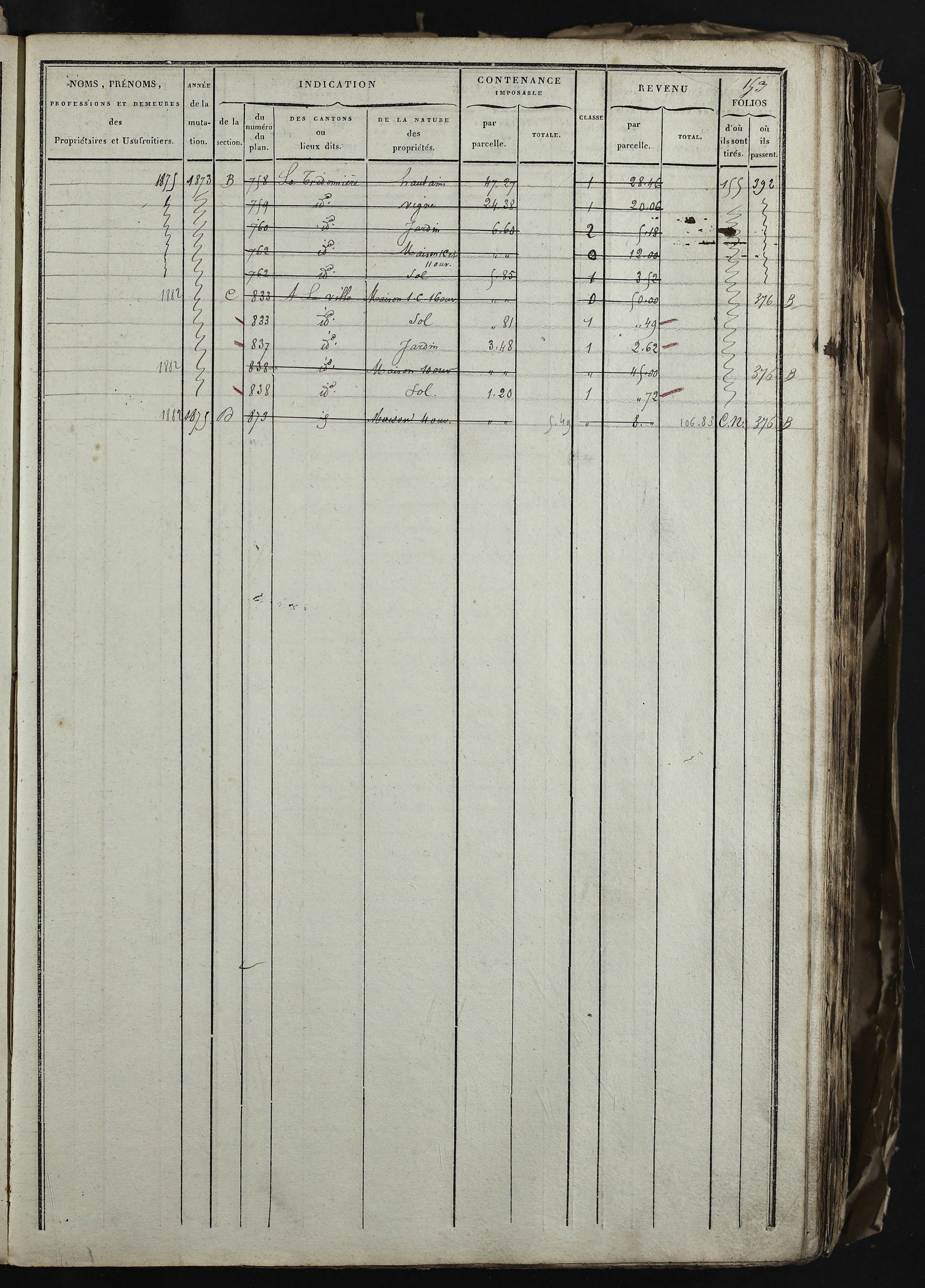 Relevant - 3 P 741 - 3 P 741 -  Folios 1 à 980  (1832-1846)