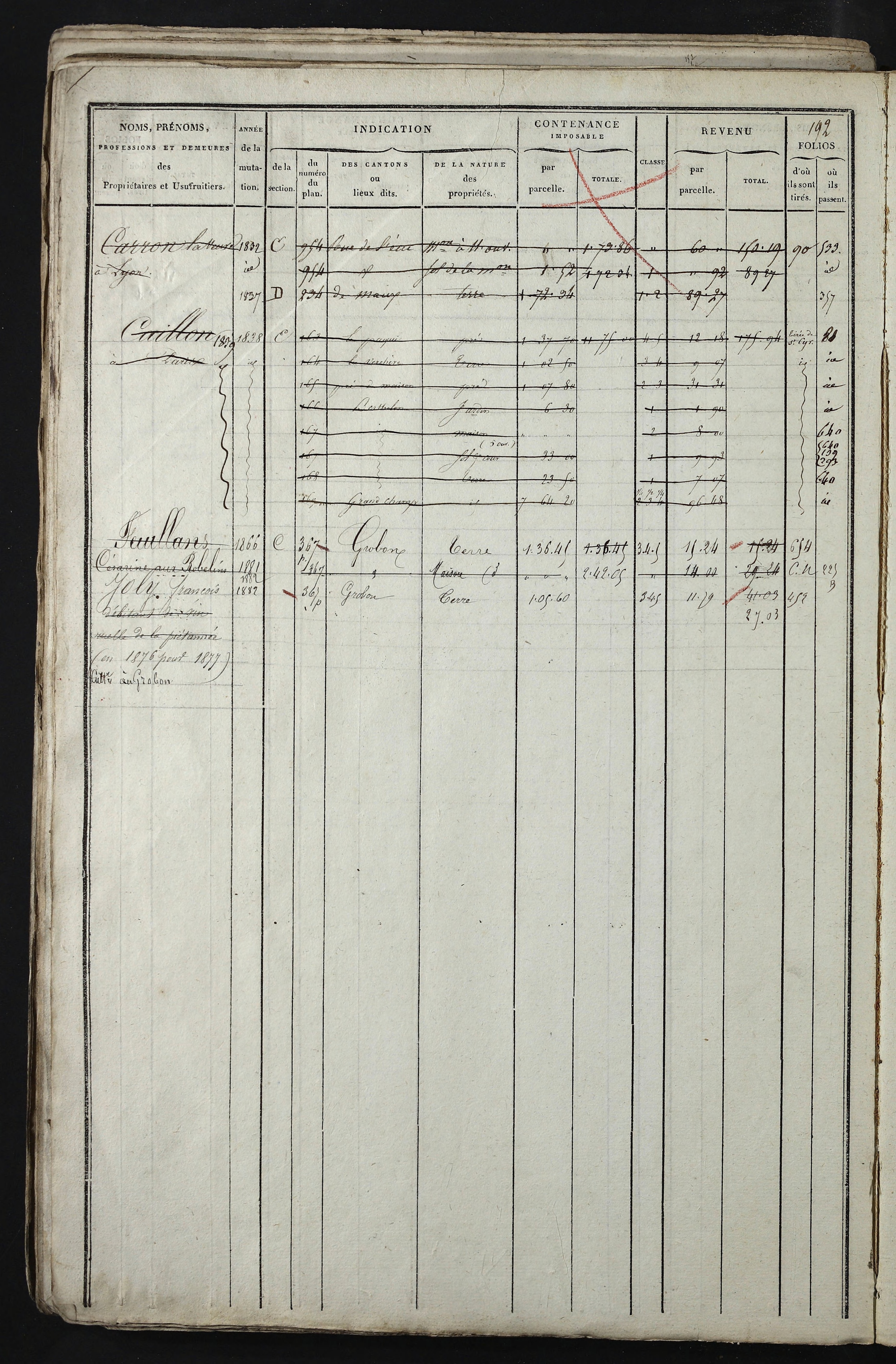 Relevant - 3 P 741 - 3 P 741 -  Folios 1 à 980  (1832-1846)