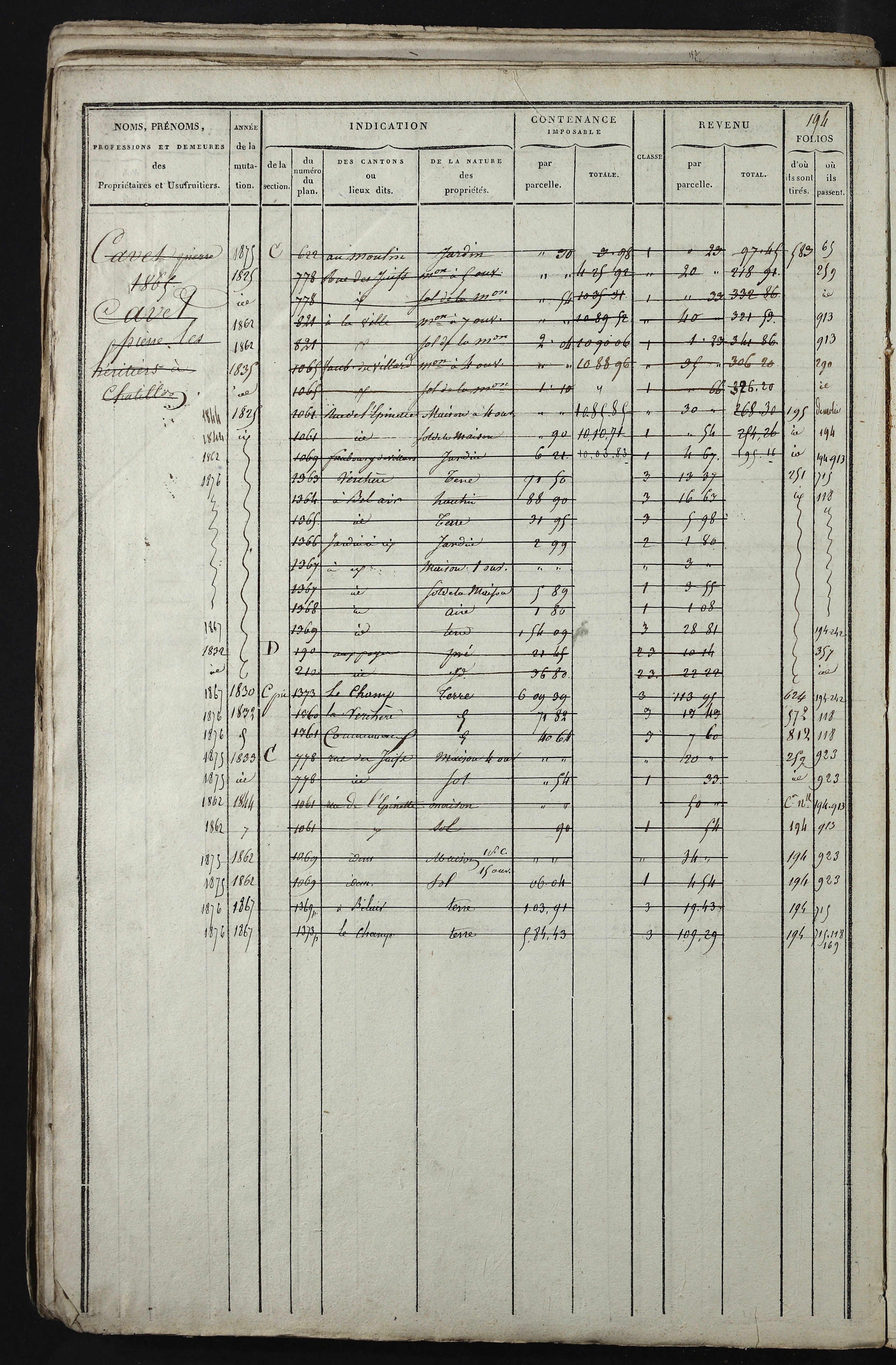 Relevant - 3 P 741 - 3 P 741 -  Folios 1 à 980  (1832-1846)