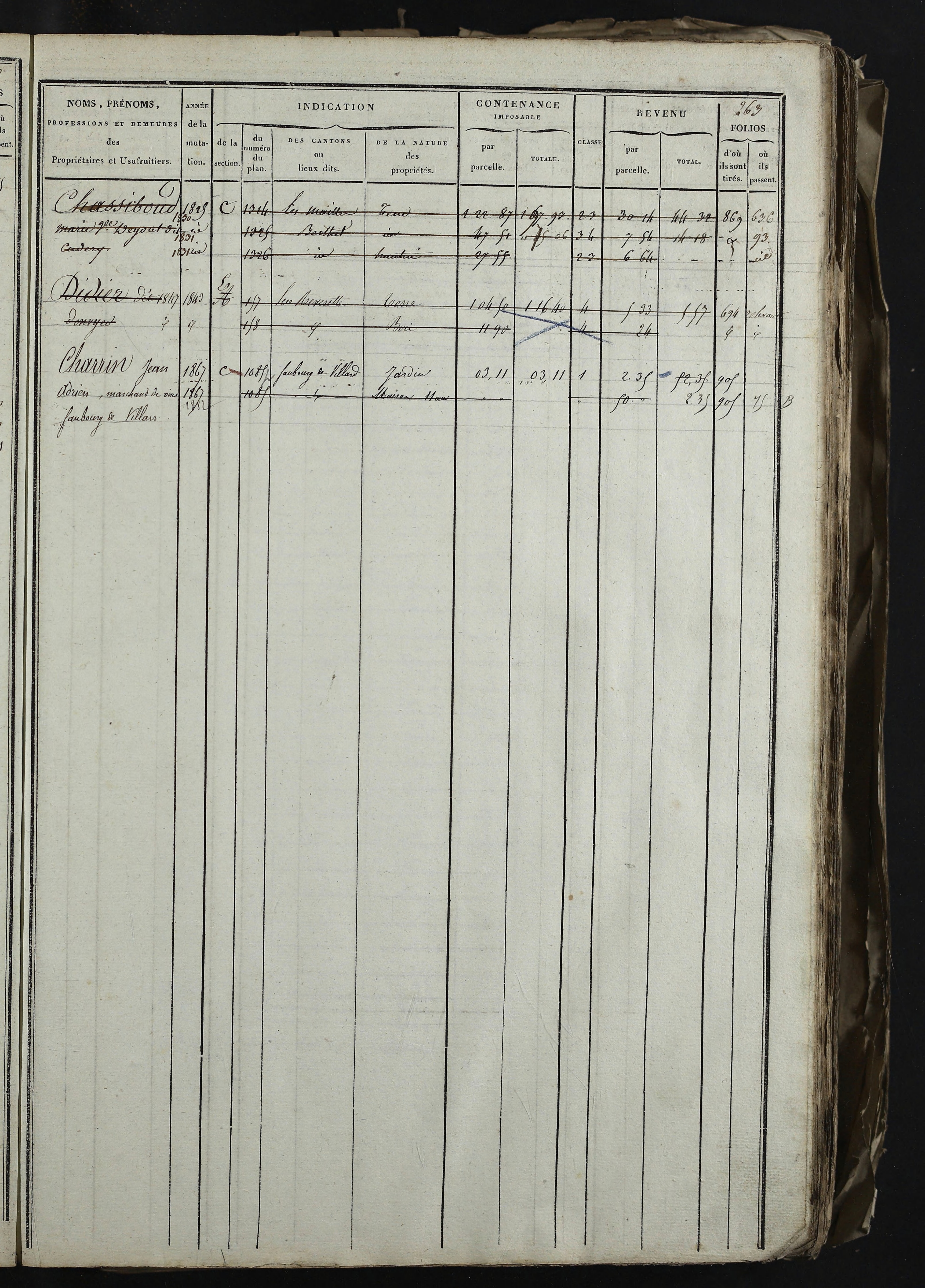 Relevant - 3 P 741 - 3 P 741 -  Folios 1 à 980  (1832-1846)