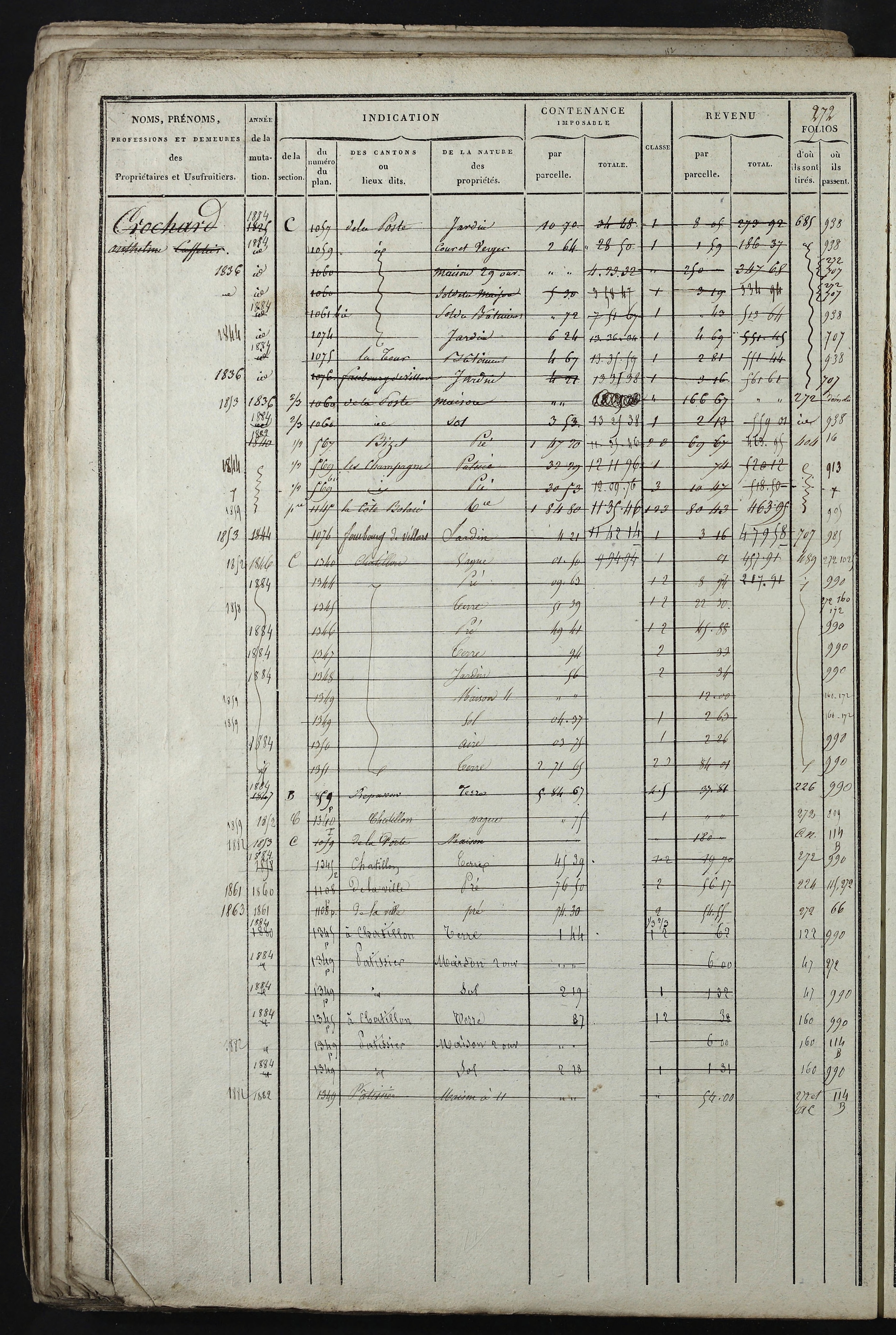 Relevant - 3 P 741 - 3 P 741 -  Folios 1 à 980  (1832-1846)
