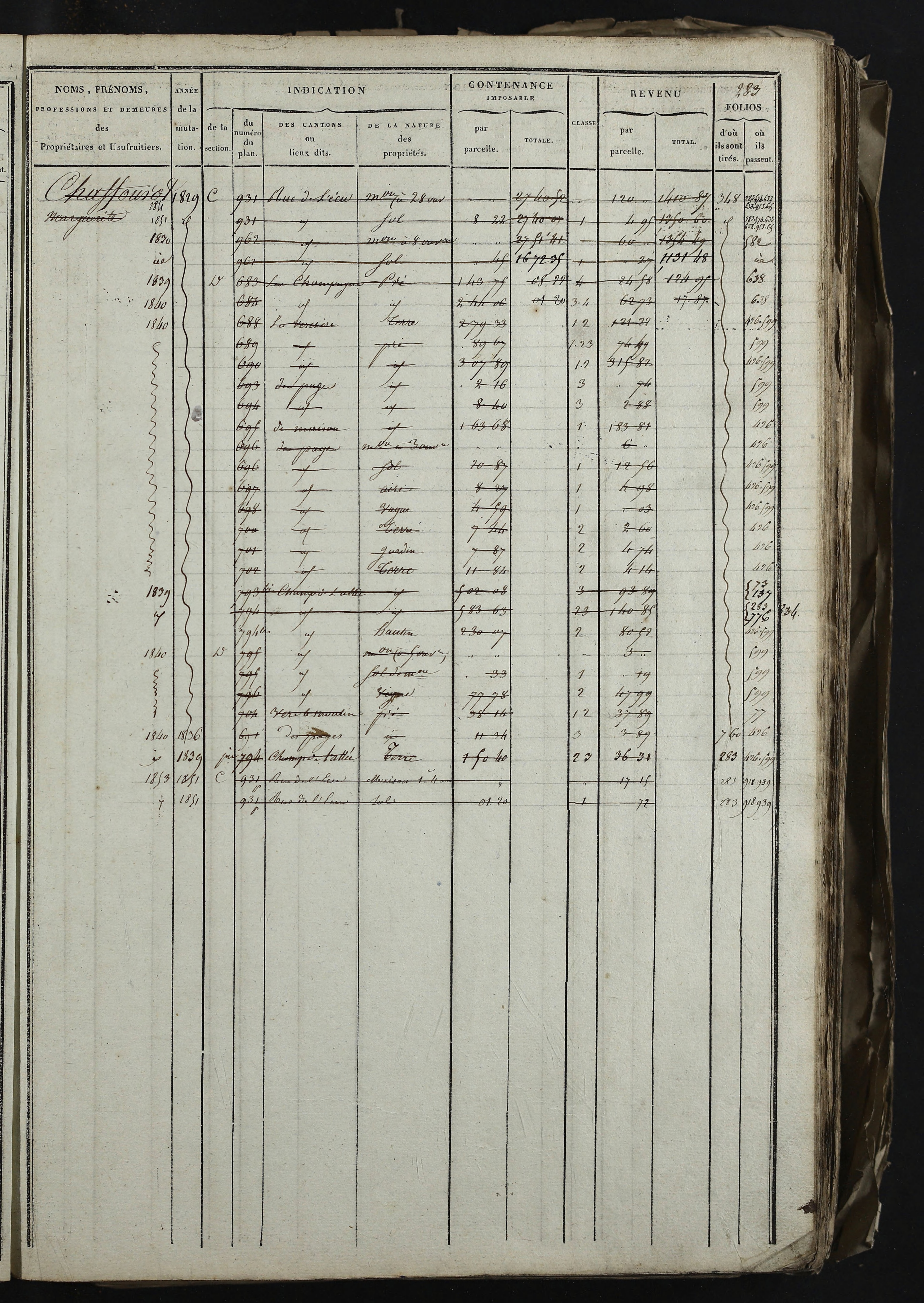 Relevant - 3 P 741 - 3 P 741 -  Folios 1 à 980  (1832-1846)