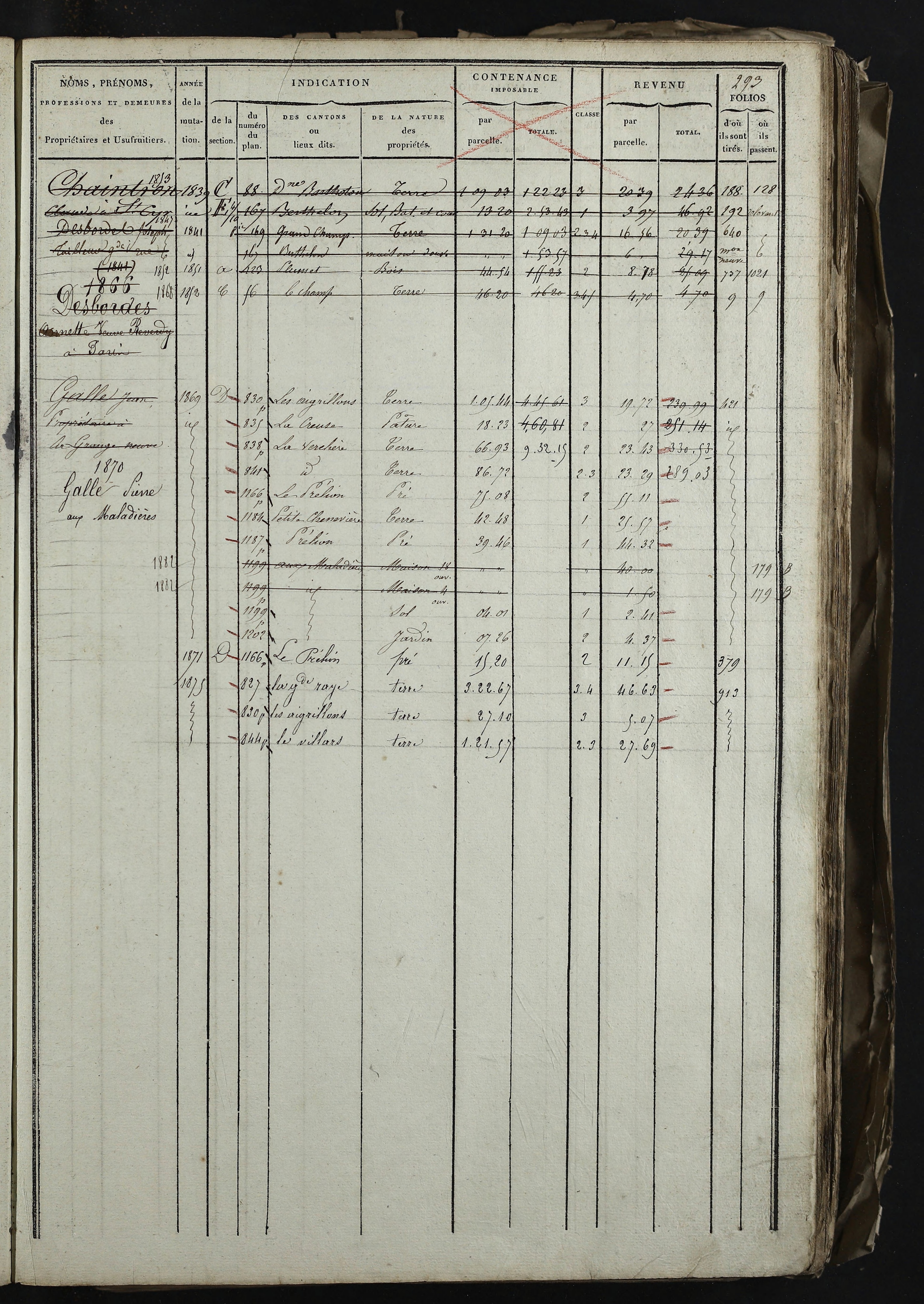 Relevant - 3 P 741 - 3 P 741 -  Folios 1 à 980  (1832-1846)