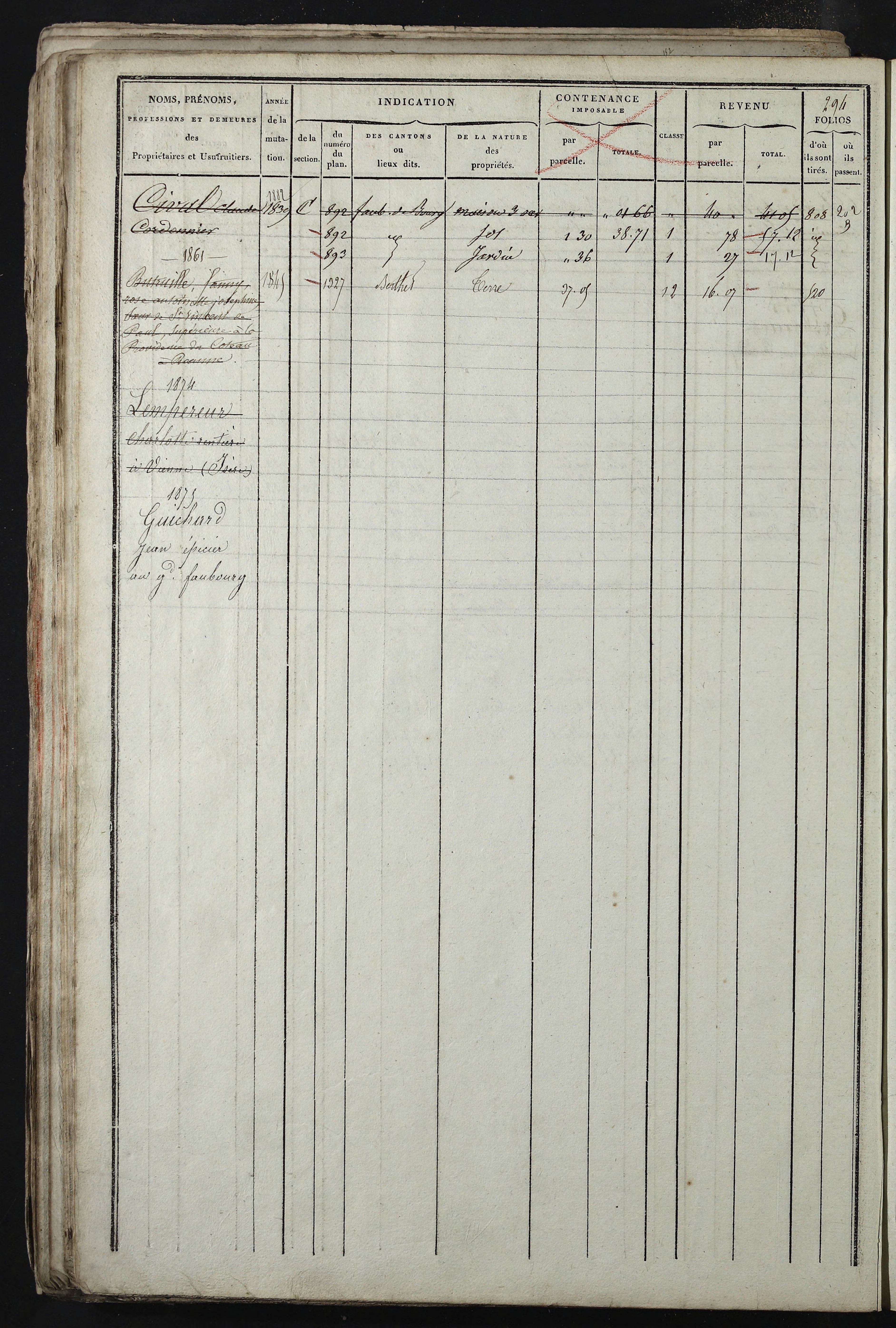 Relevant - 3 P 741 - 3 P 741 -  Folios 1 à 980  (1832-1846)