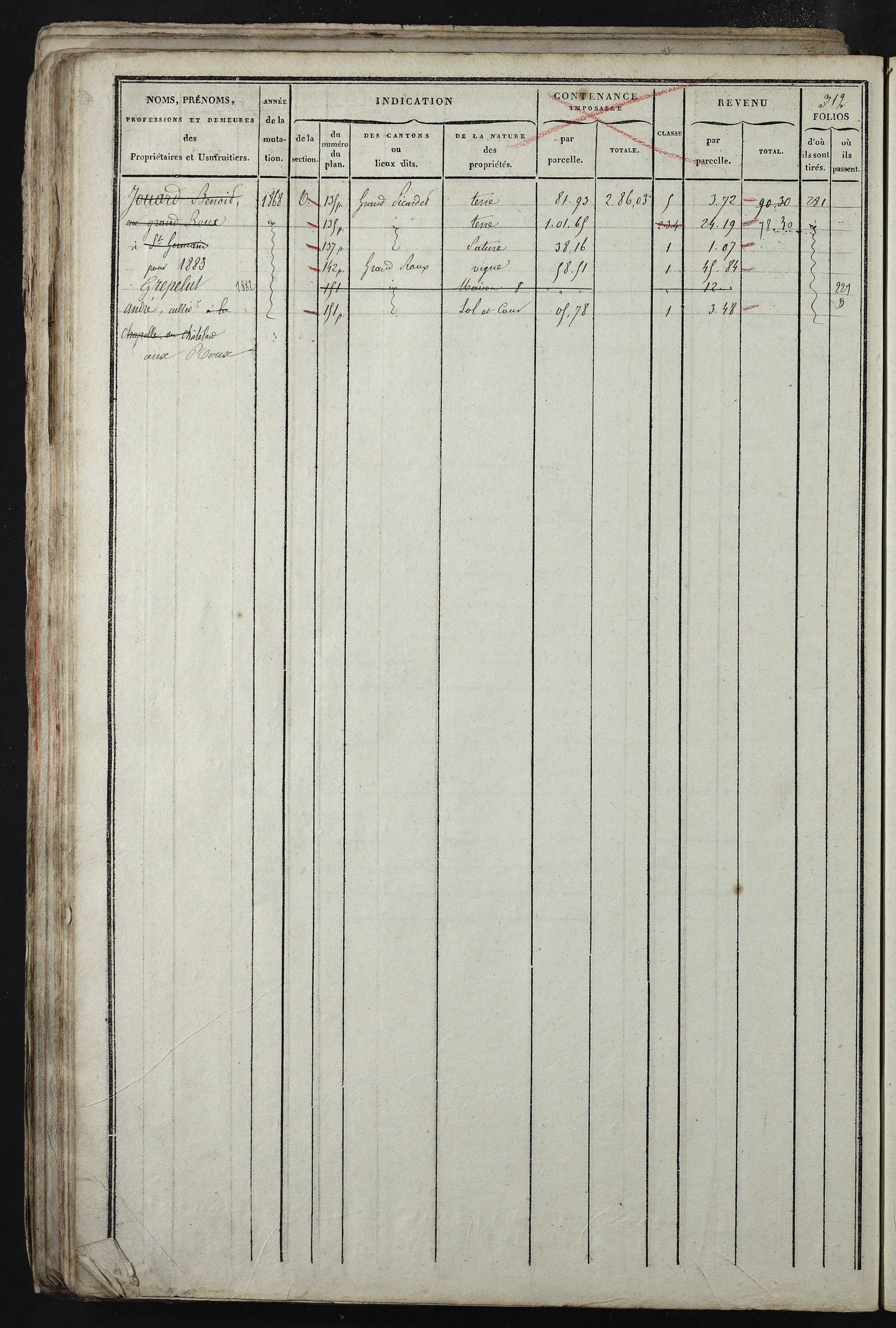 Relevant - 3 P 741 - 3 P 741 -  Folios 1 à 980  (1832-1846)