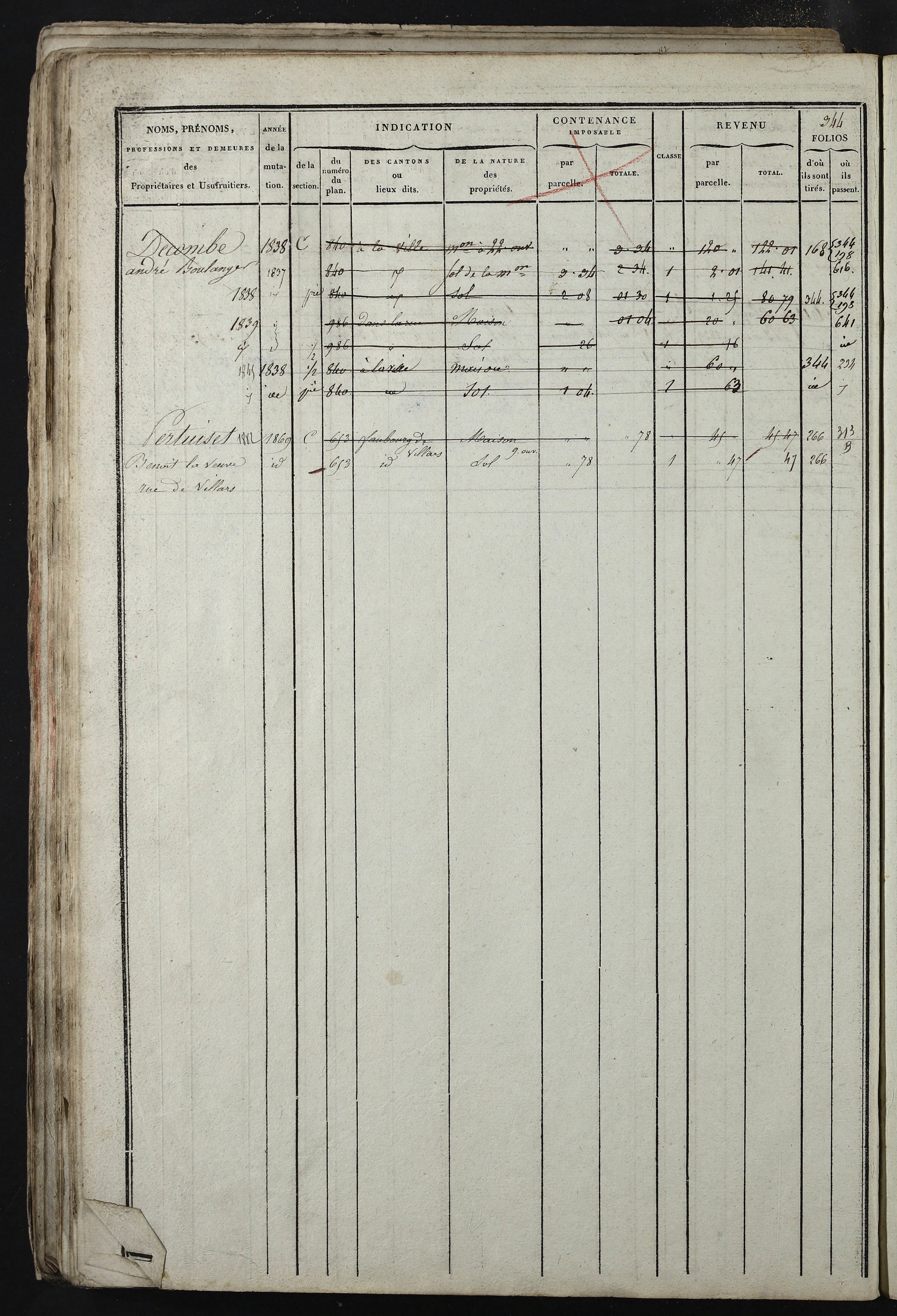 Relevant - 3 P 741 - 3 P 741 -  Folios 1 à 980  (1832-1846)