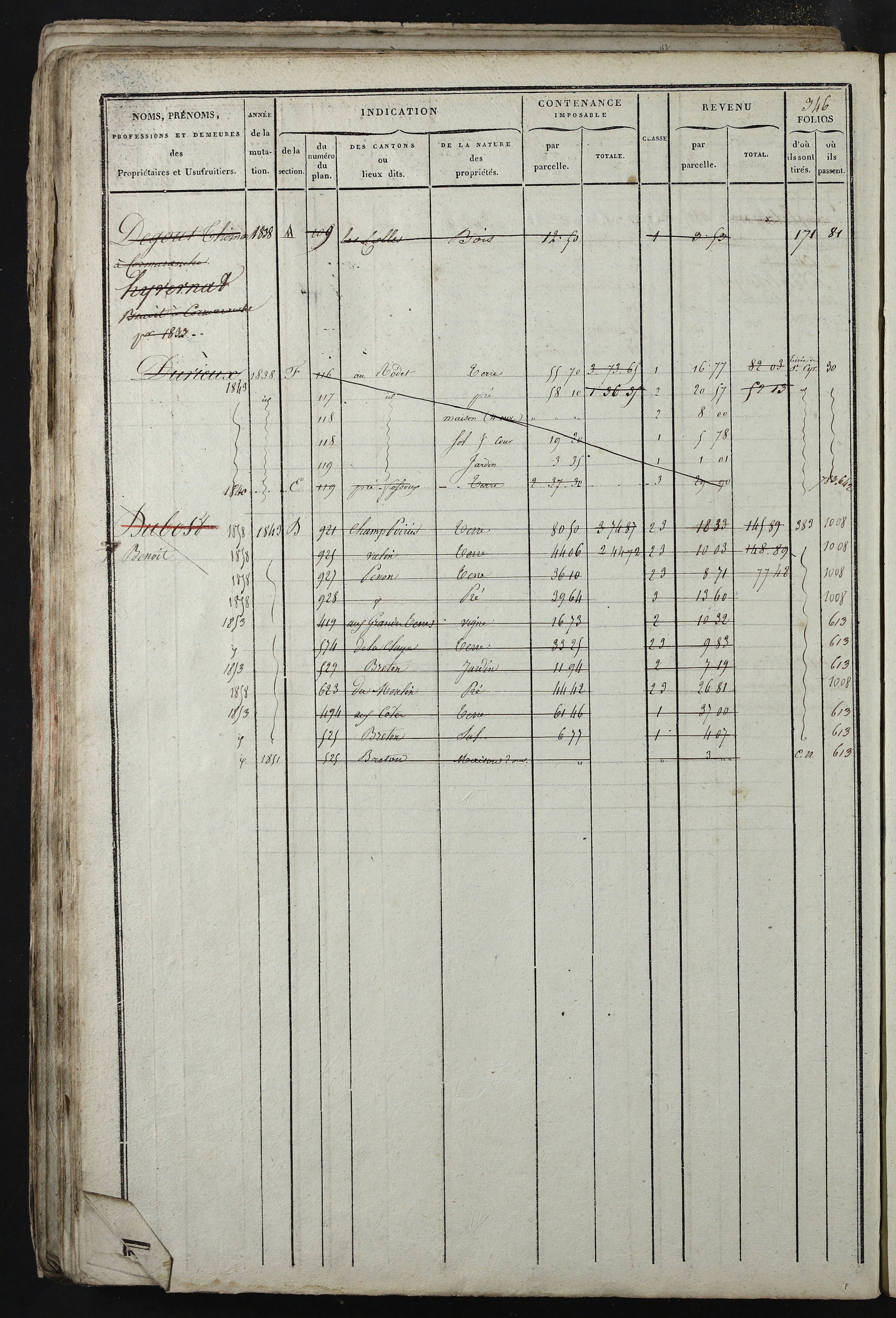 Relevant - 3 P 741 - 3 P 741 -  Folios 1 à 980  (1832-1846)