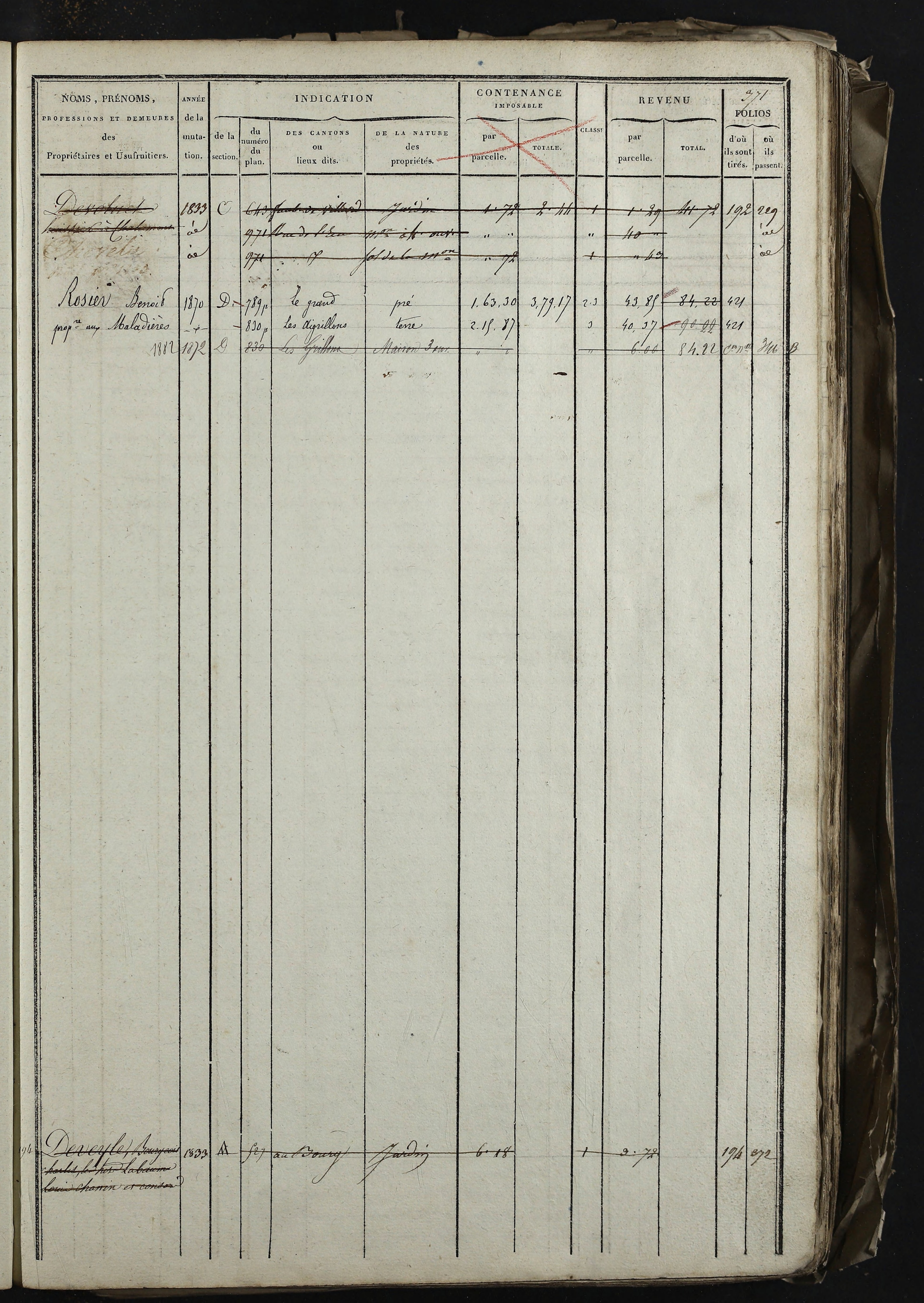 Relevant - 3 P 741 - 3 P 741 -  Folios 1 à 980  (1832-1846)