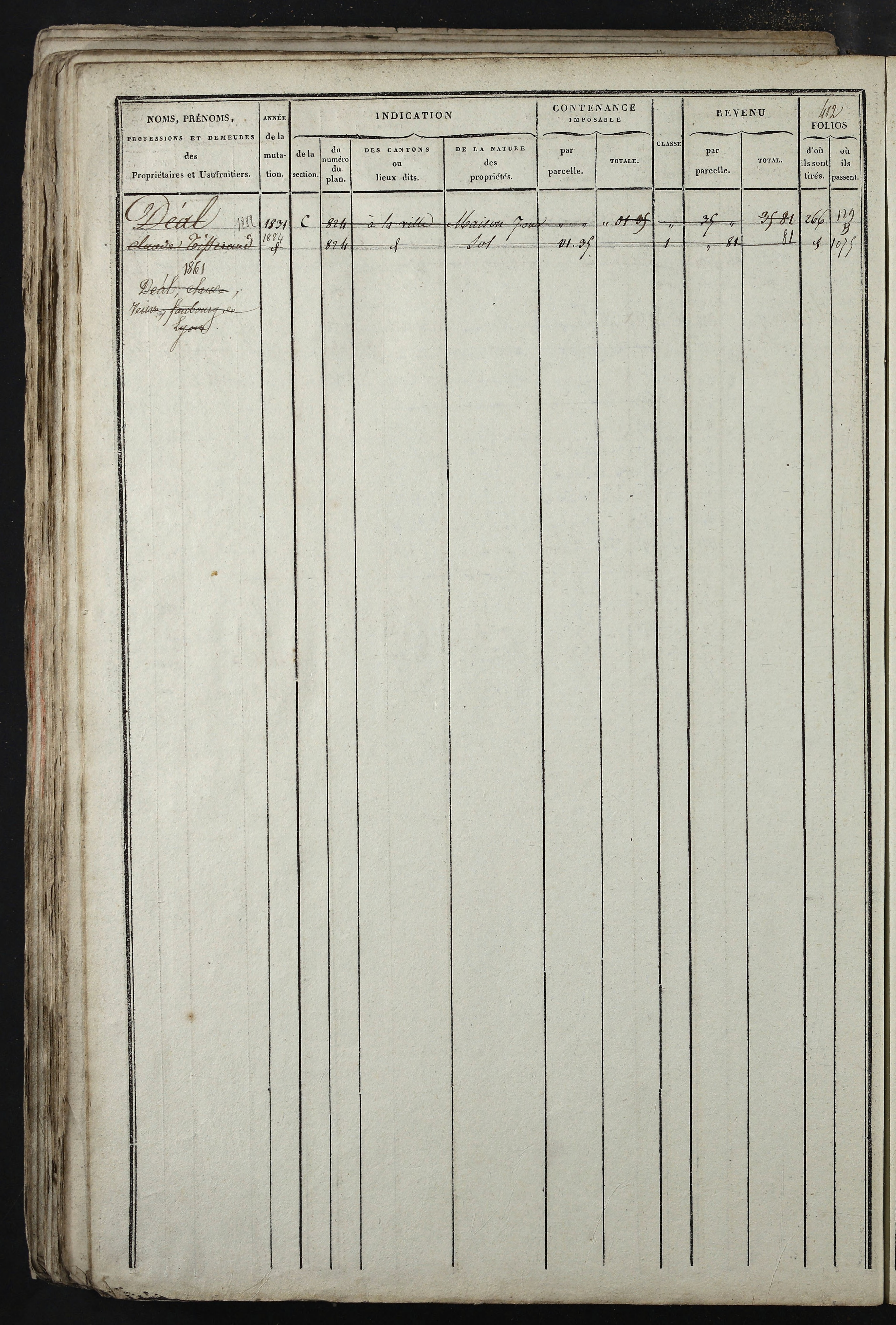 Relevant - 3 P 741 - 3 P 741 -  Folios 1 à 980  (1832-1846)