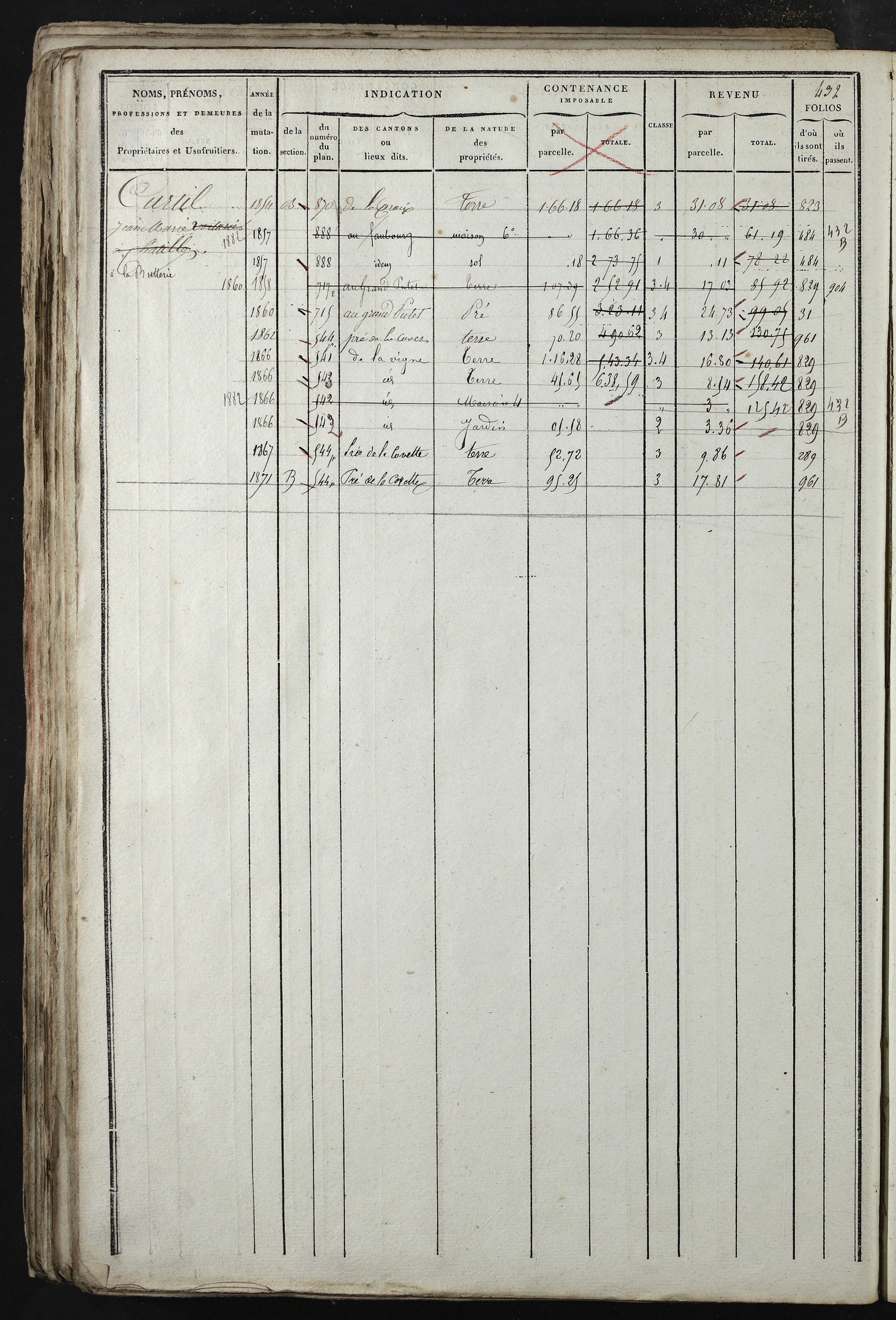 Relevant - 3 P 741 - 3 P 741 -  Folios 1 à 980  (1832-1846)