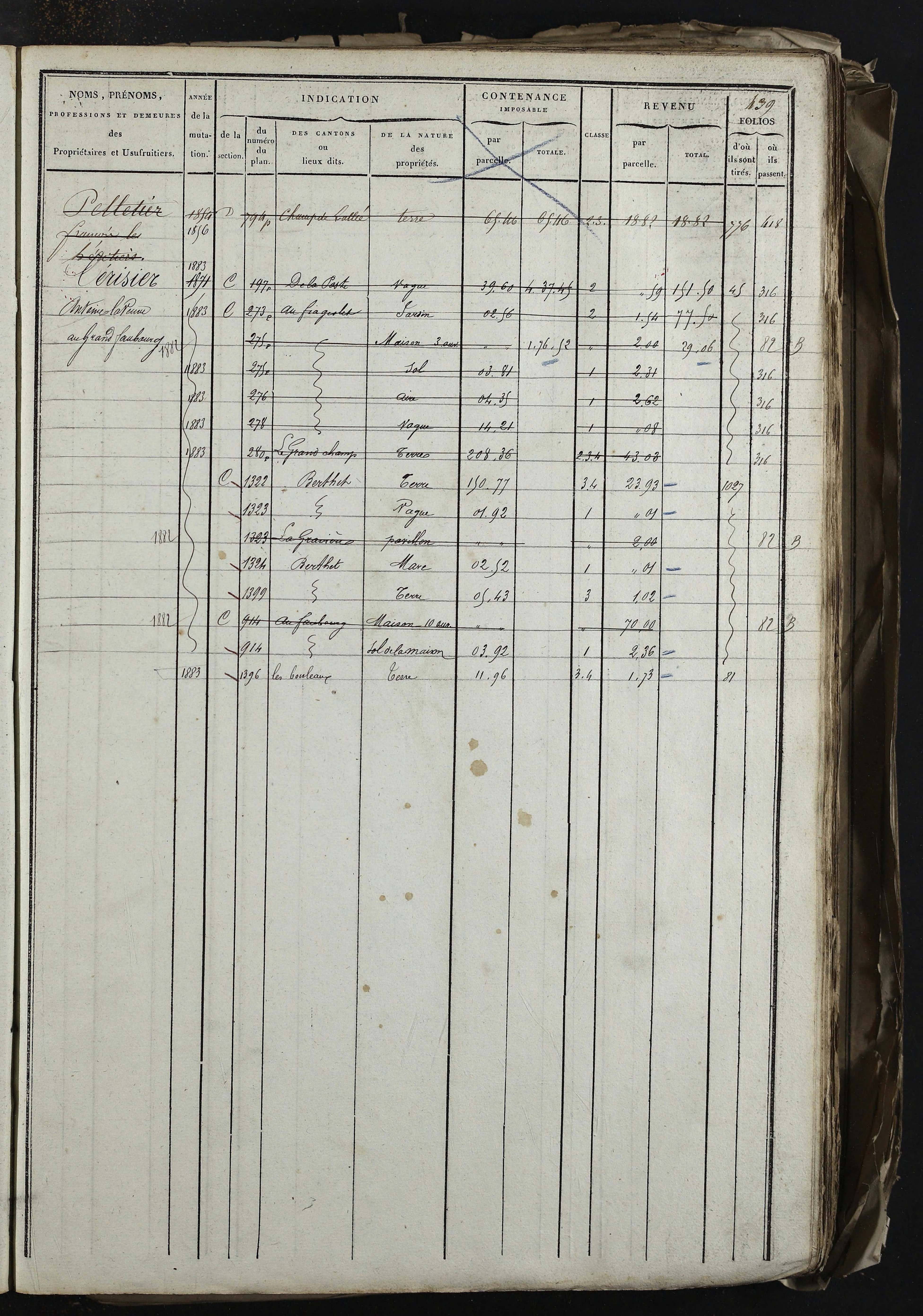 Relevant - 3 P 741 - 3 P 741 -  Folios 1 à 980  (1832-1846)