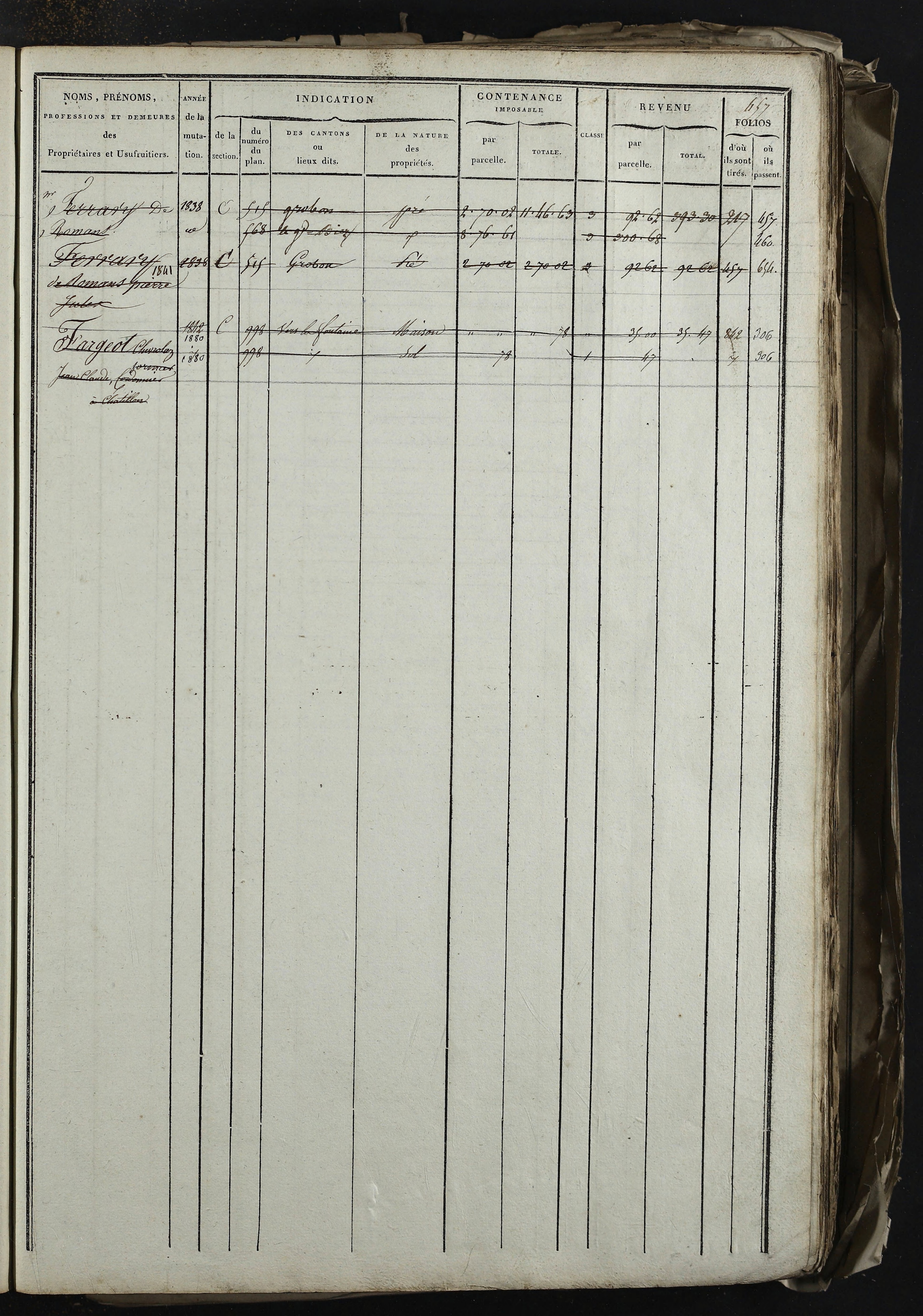 Relevant - 3 P 741 - 3 P 741 -  Folios 1 à 980  (1832-1846)