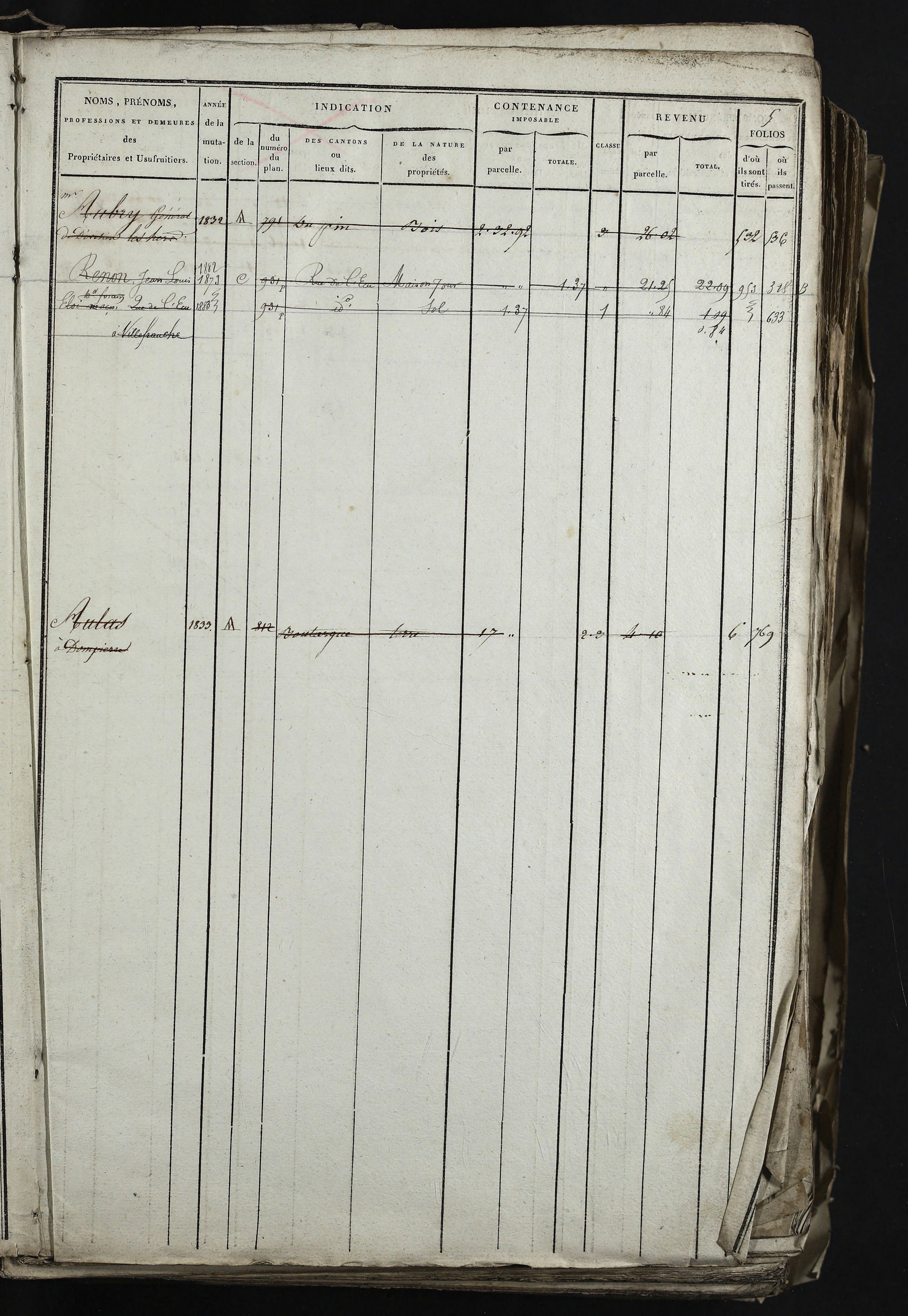 Relevant - 3 P 741 - 3 P 741 -  Folios 1 à 980  (1832-1846)