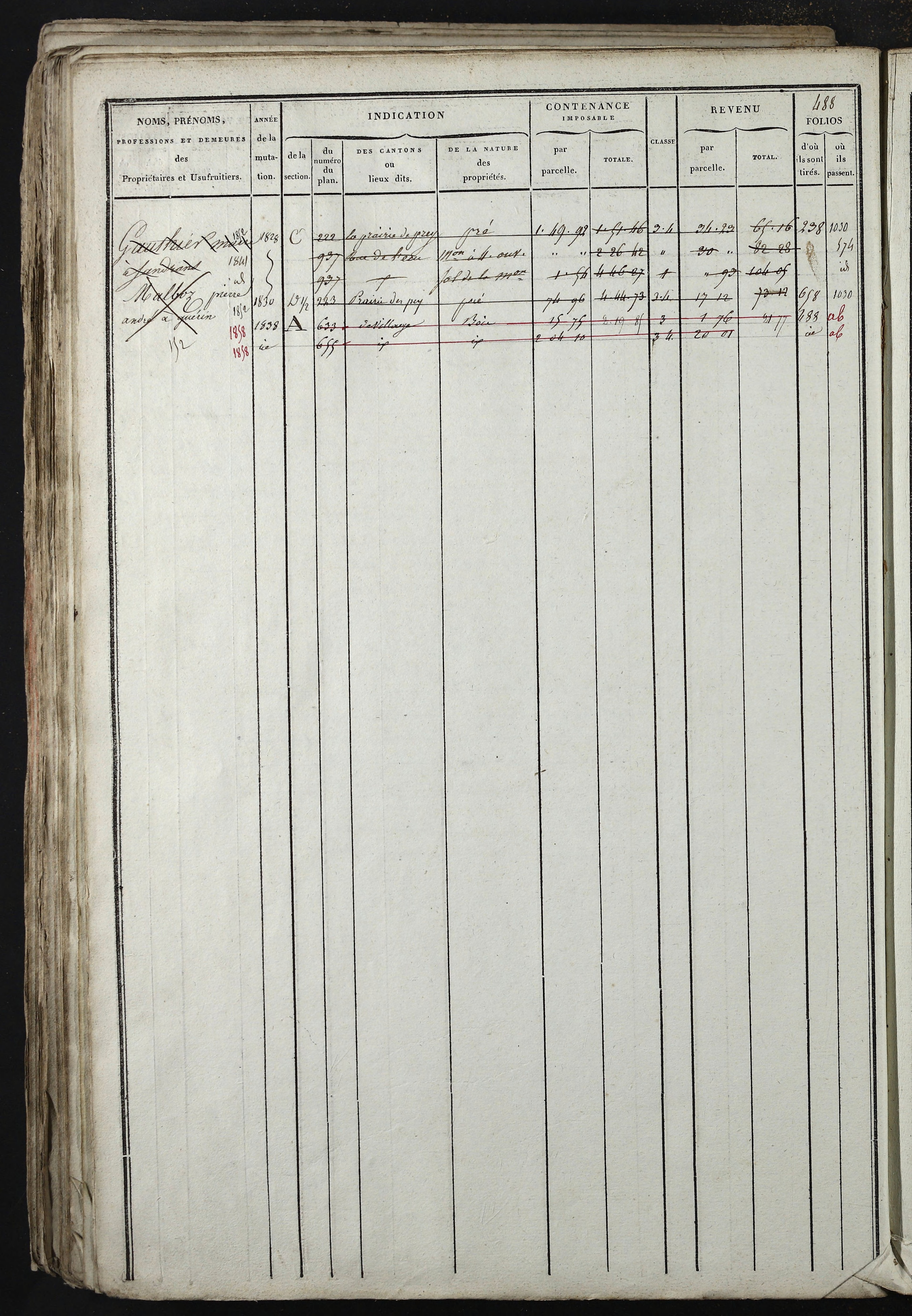 Relevant - 3 P 741 - 3 P 741 -  Folios 1 à 980  (1832-1846)