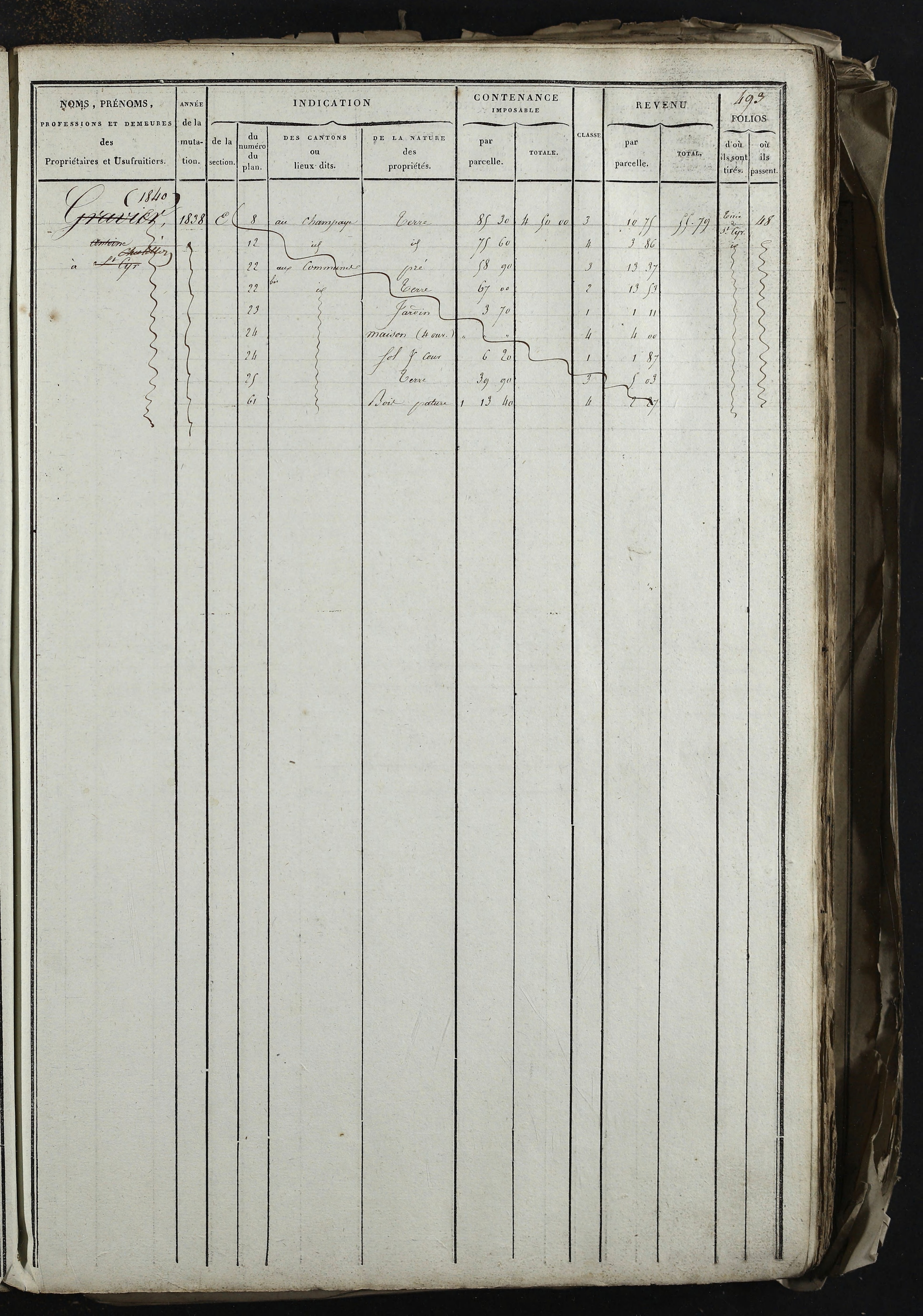 Relevant - 3 P 741 - 3 P 741 -  Folios 1 à 980  (1832-1846)