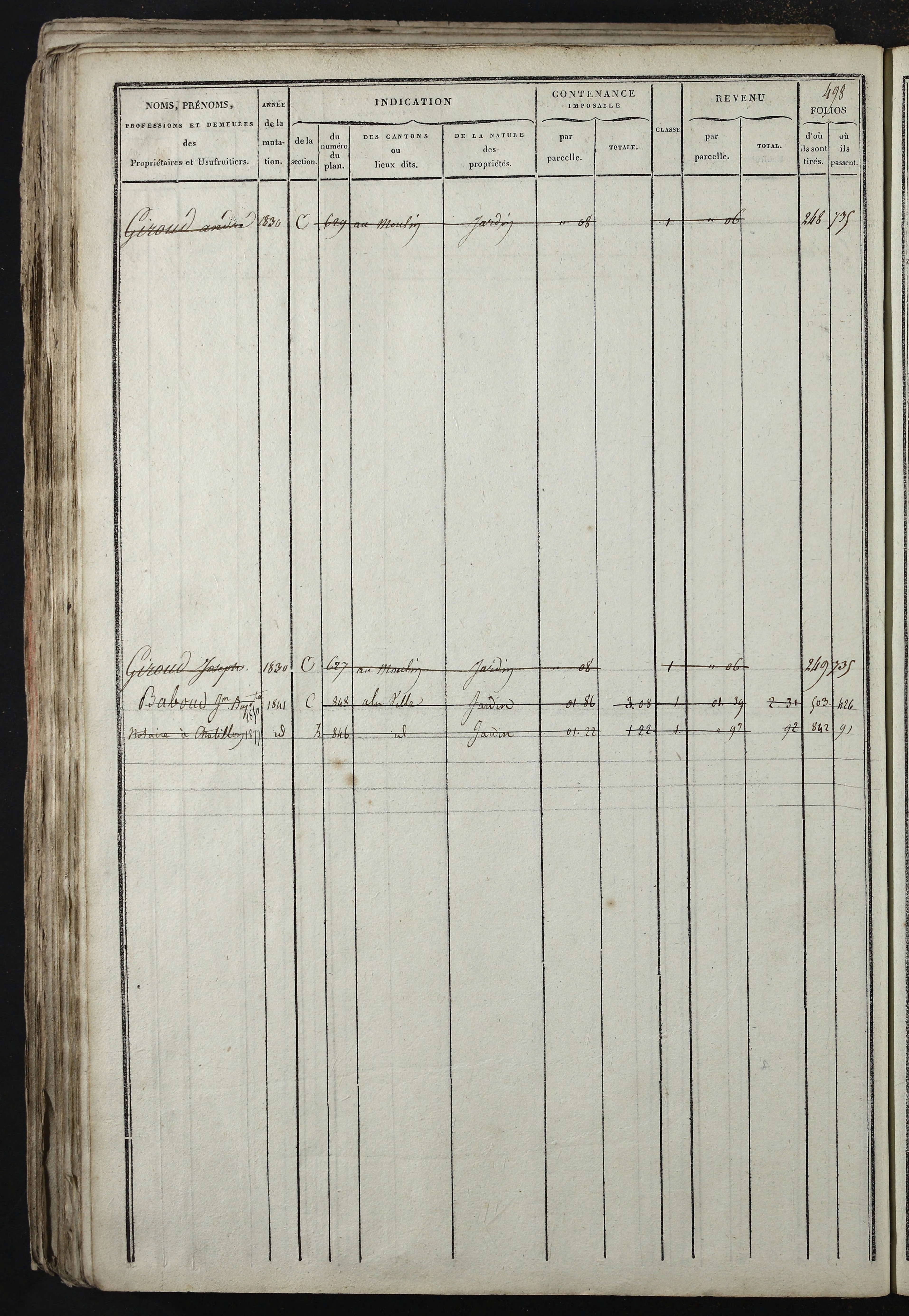 Relevant - 3 P 741 - 3 P 741 -  Folios 1 à 980  (1832-1846)