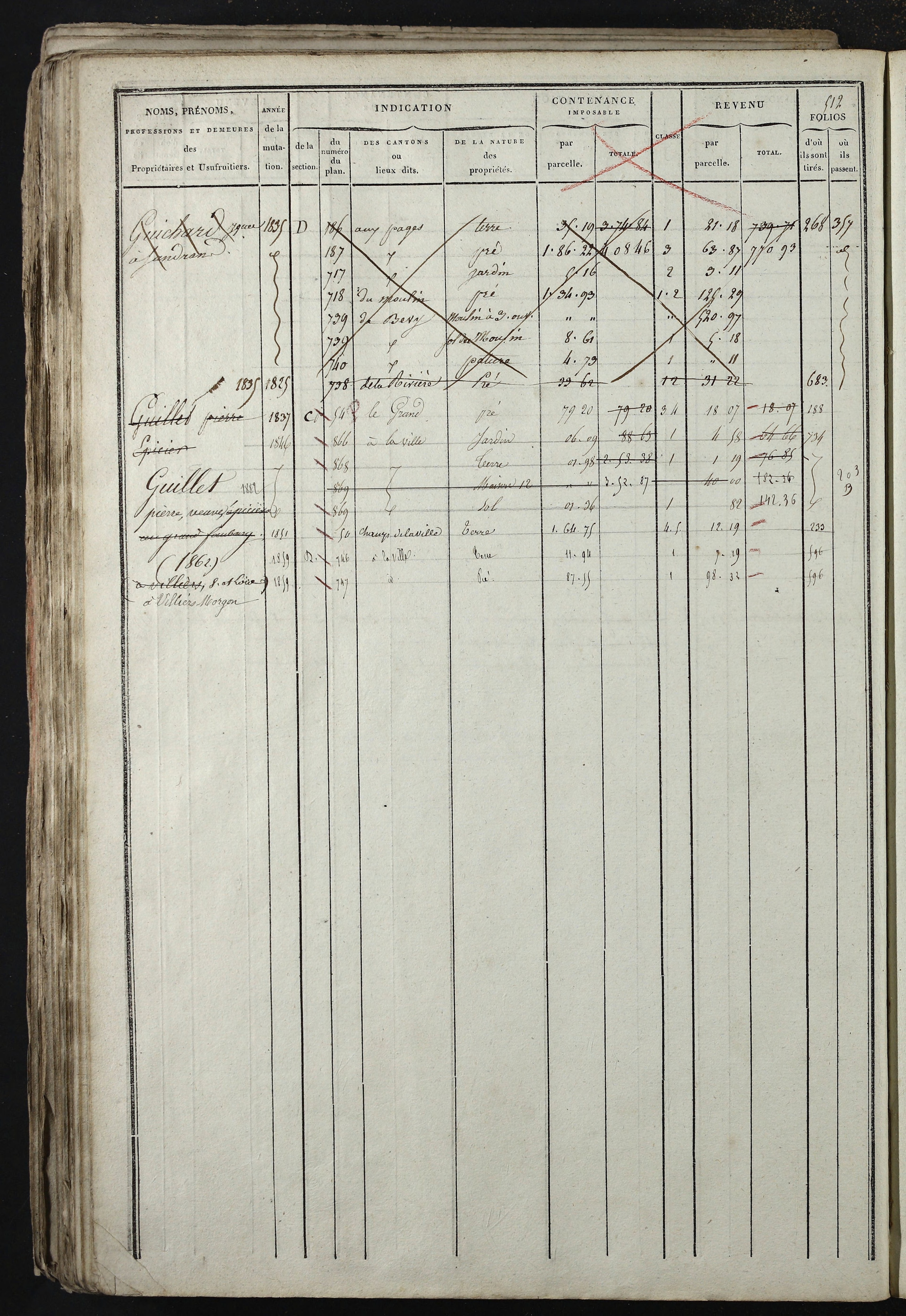 Relevant - 3 P 741 - 3 P 741 -  Folios 1 à 980  (1832-1846)