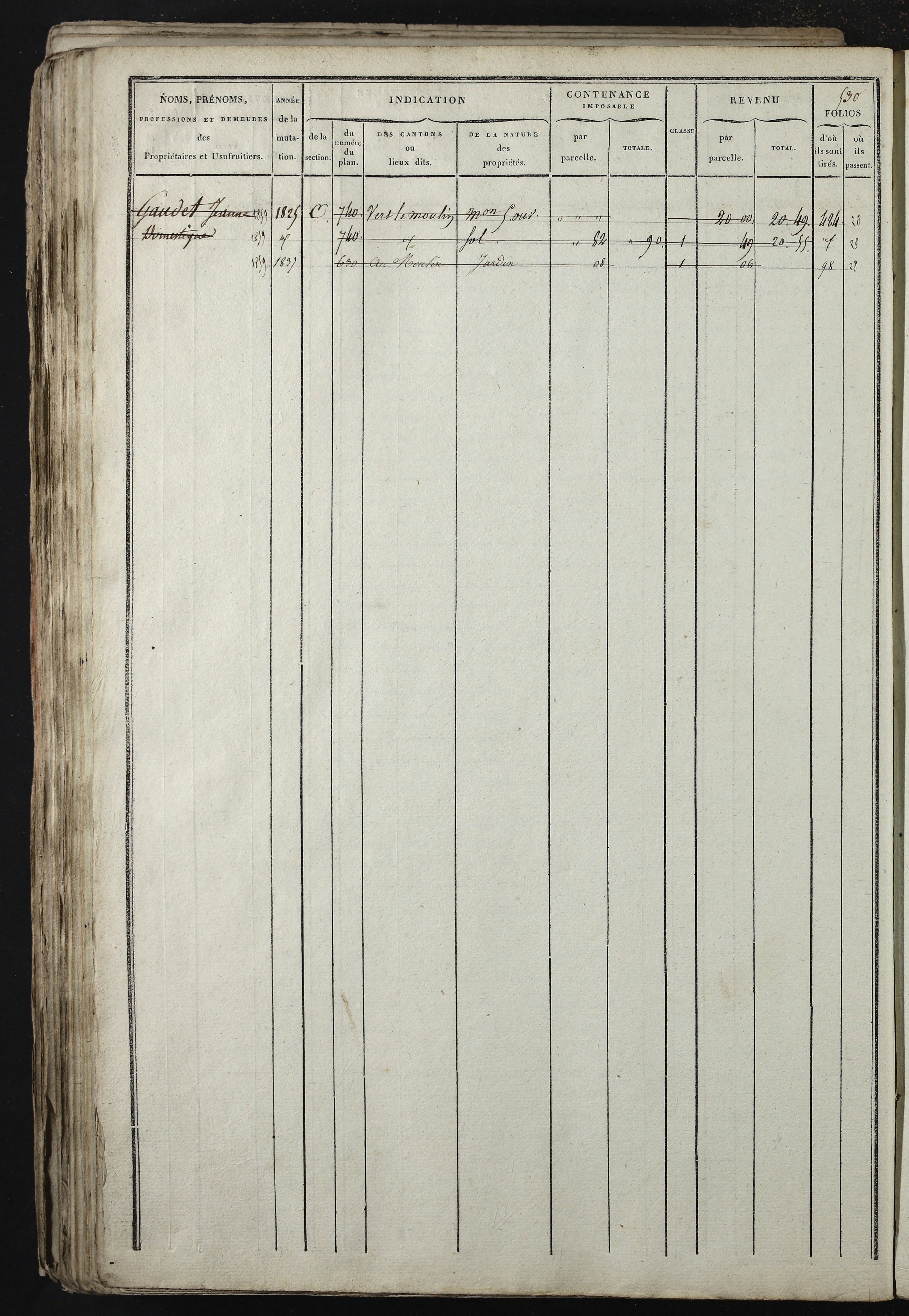 Relevant - 3 P 741 - 3 P 741 -  Folios 1 à 980  (1832-1846)
