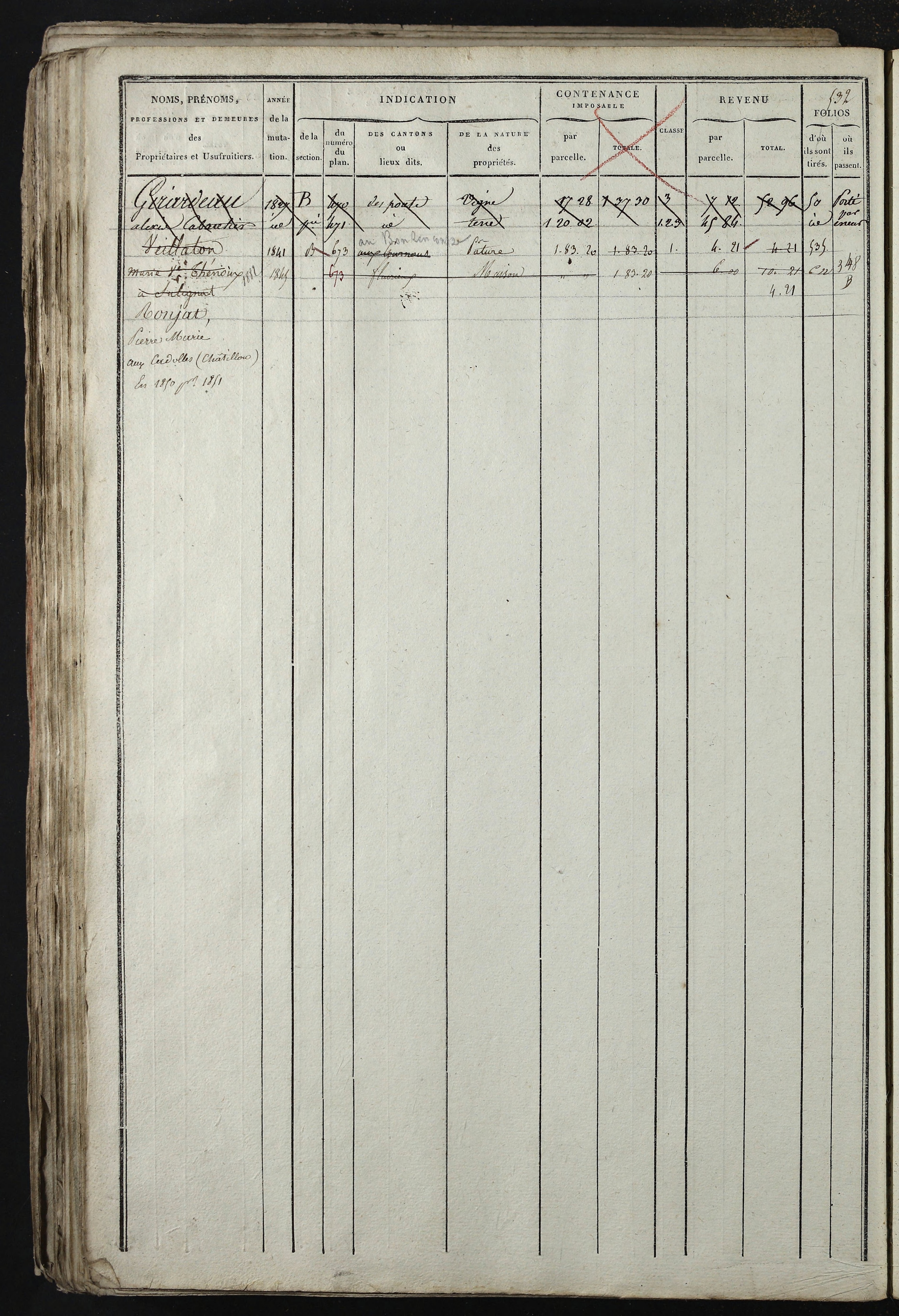 Relevant - 3 P 741 - 3 P 741 -  Folios 1 à 980  (1832-1846)