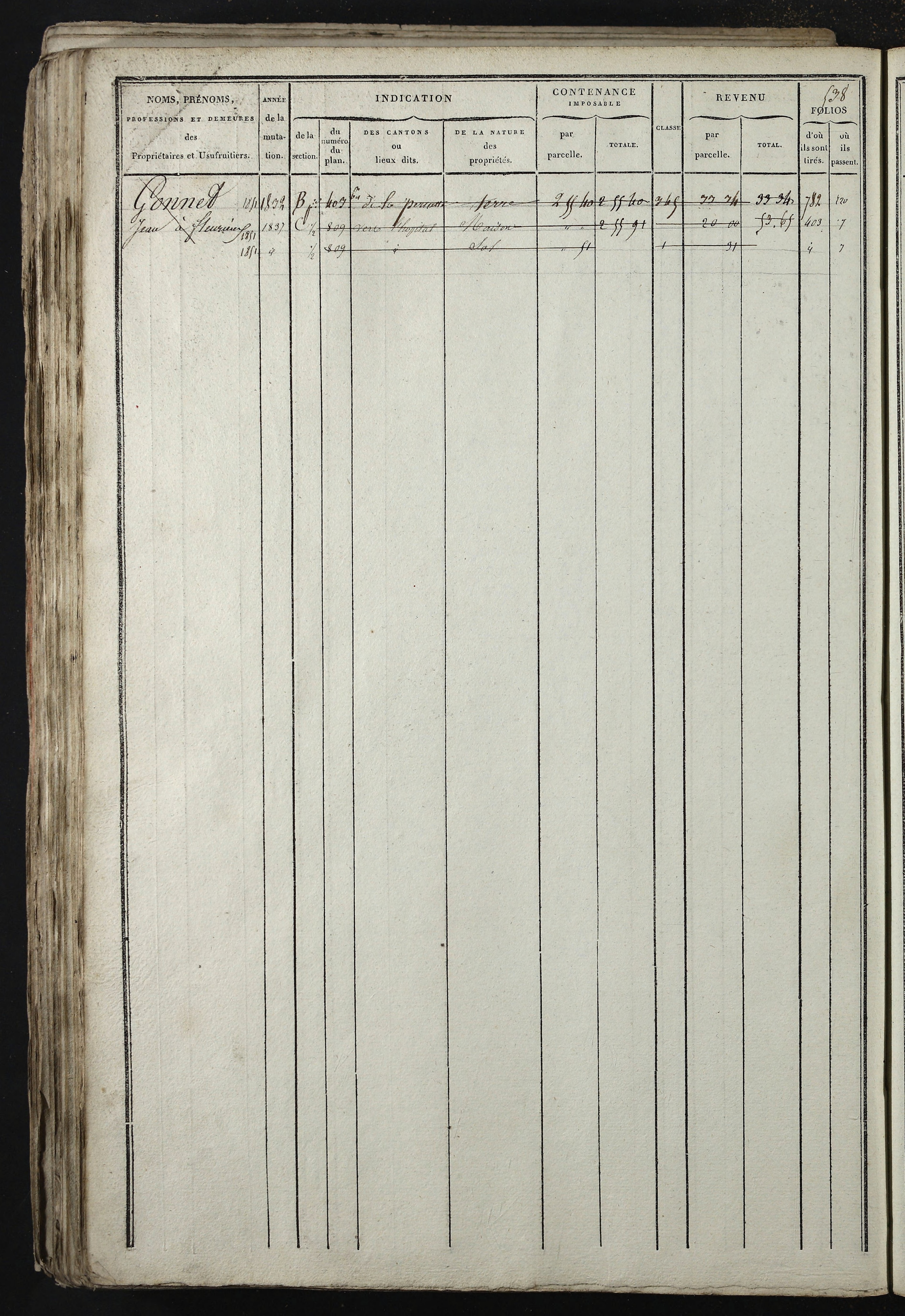 Relevant - 3 P 741 - 3 P 741 -  Folios 1 à 980  (1832-1846)
