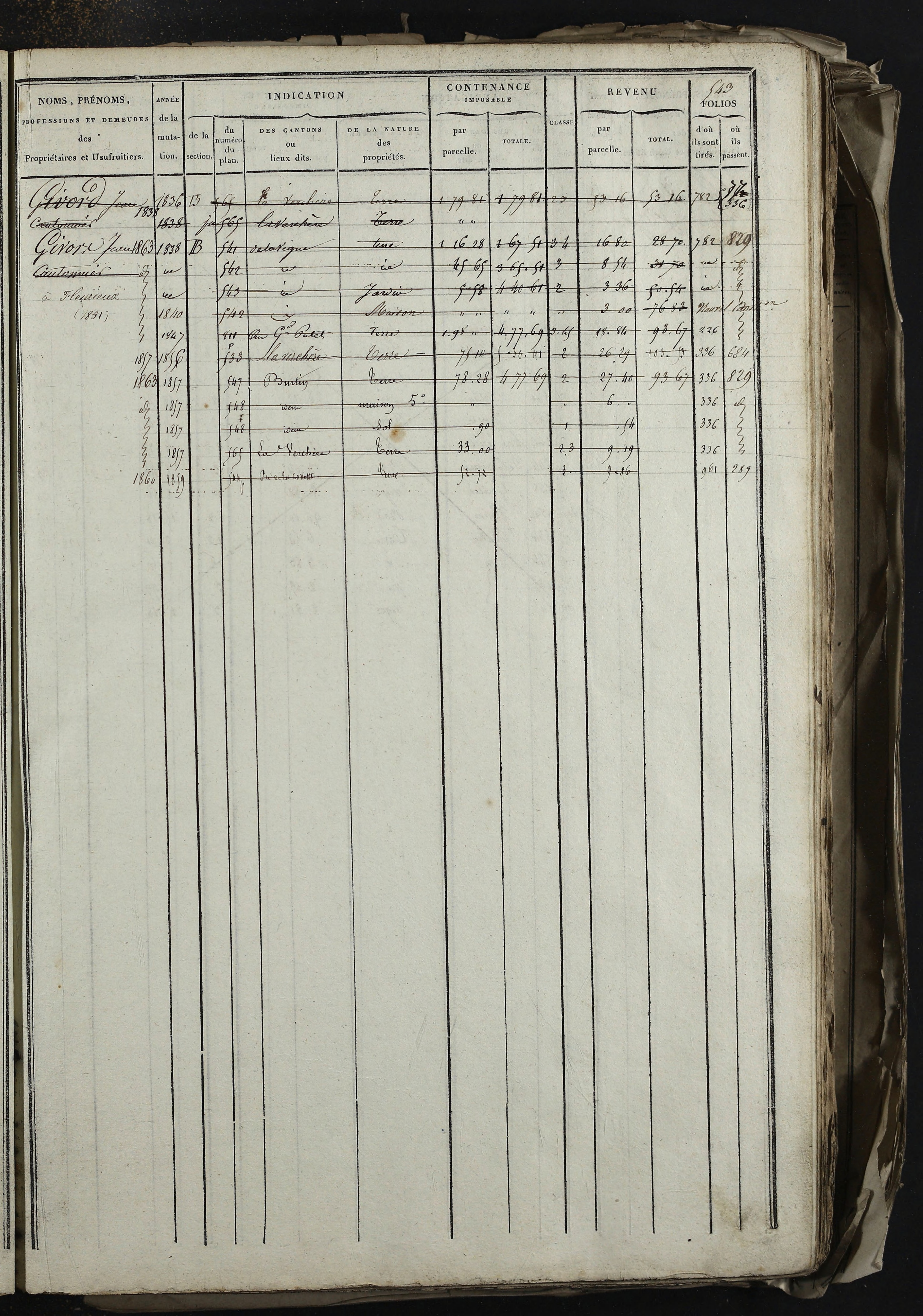 Relevant - 3 P 741 - 3 P 741 -  Folios 1 à 980  (1832-1846)