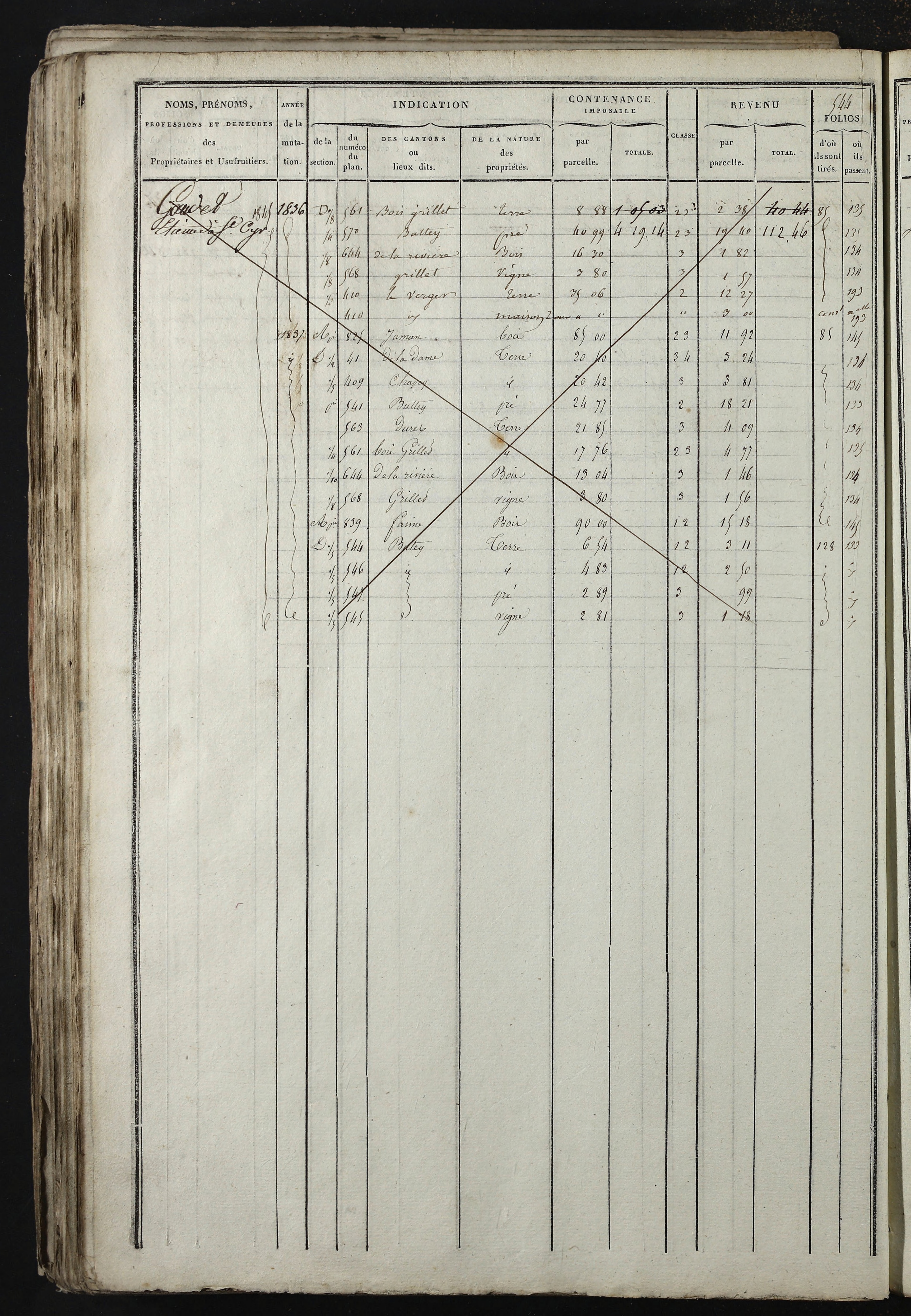 Relevant - 3 P 741 - 3 P 741 -  Folios 1 à 980  (1832-1846)