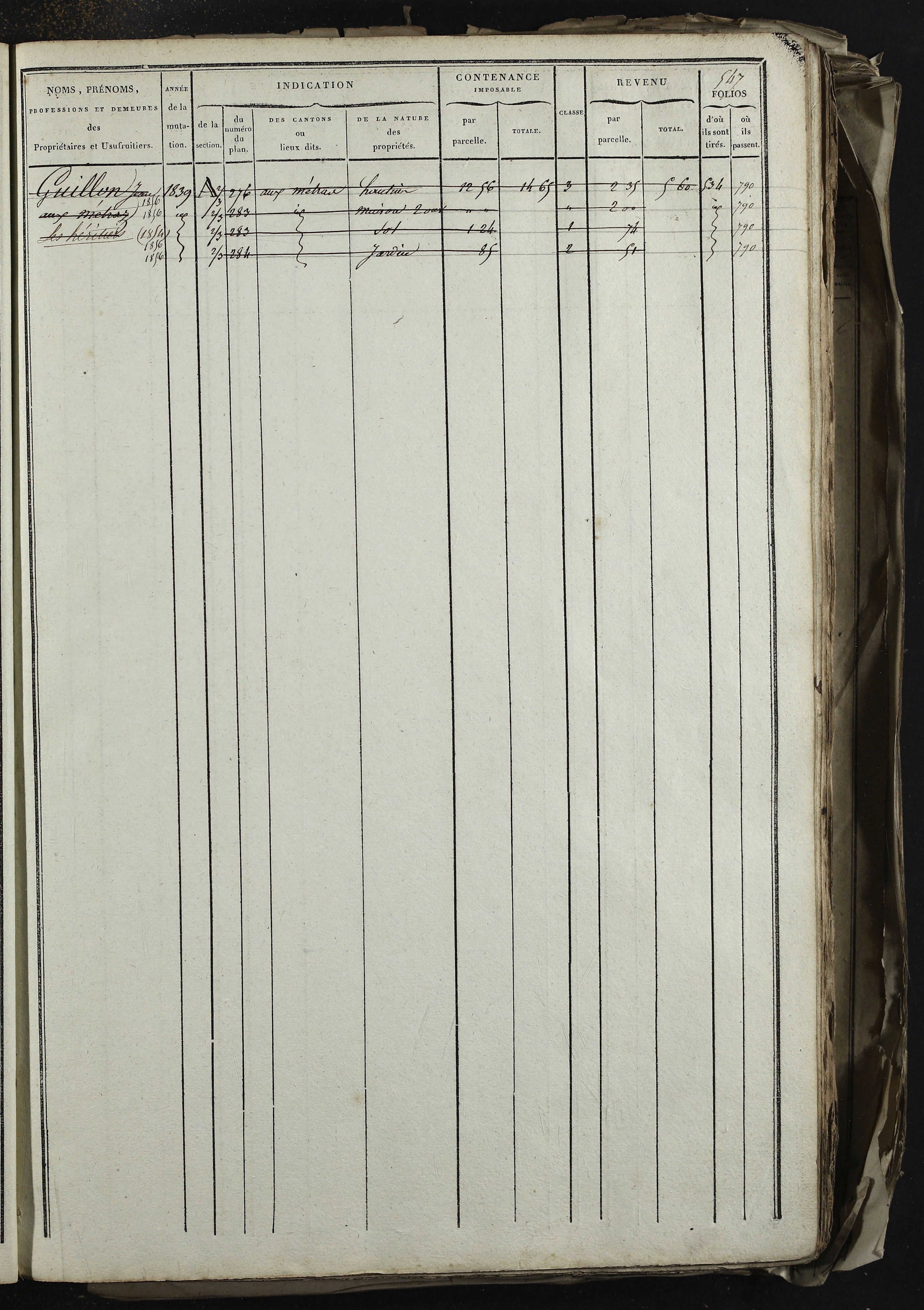 Relevant - 3 P 741 - 3 P 741 -  Folios 1 à 980  (1832-1846)
