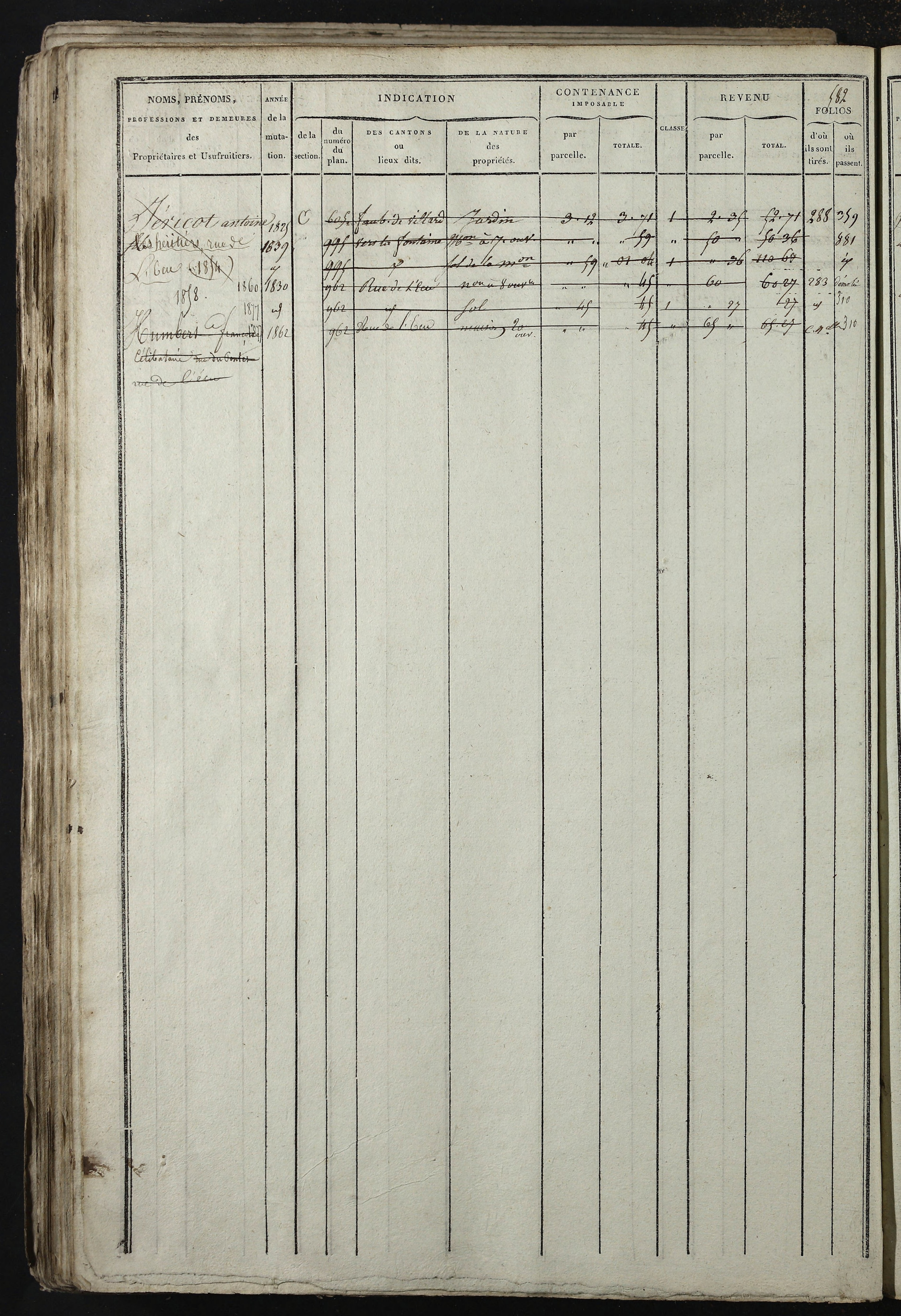 Relevant - 3 P 741 - 3 P 741 -  Folios 1 à 980  (1832-1846)