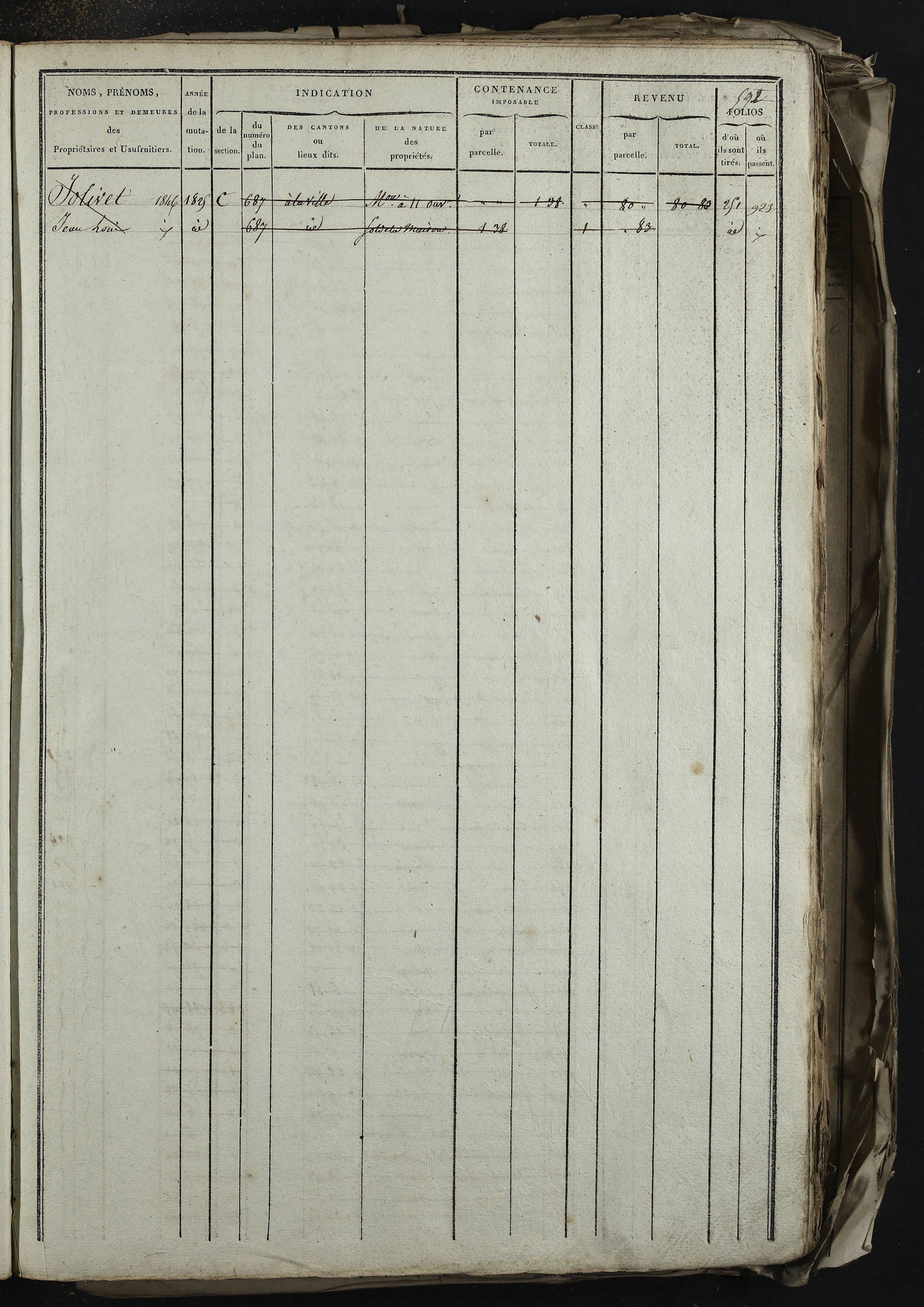 Relevant - 3 P 741 - 3 P 741 -  Folios 1 à 980  (1832-1846)