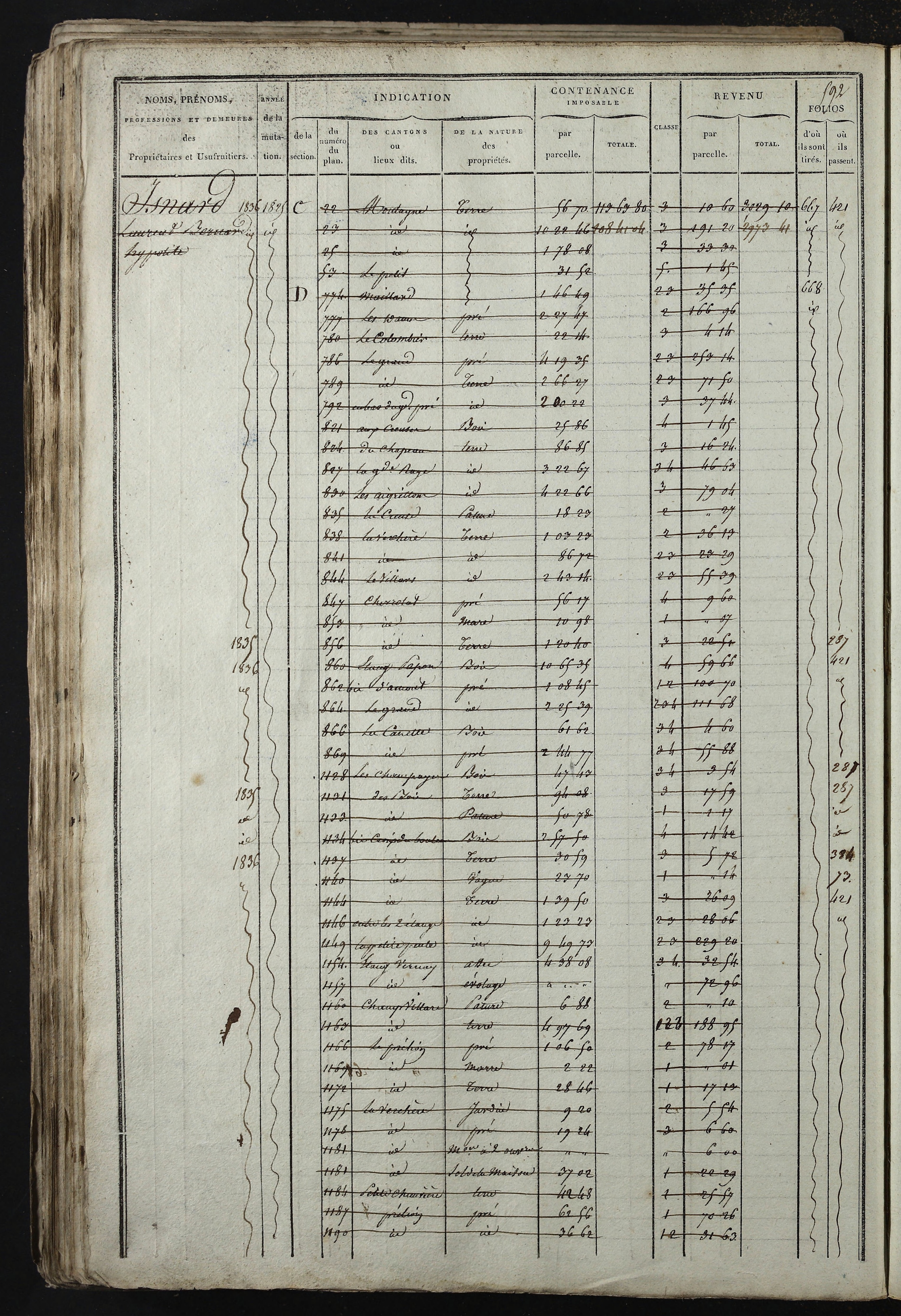 Relevant - 3 P 741 - 3 P 741 -  Folios 1 à 980  (1832-1846)