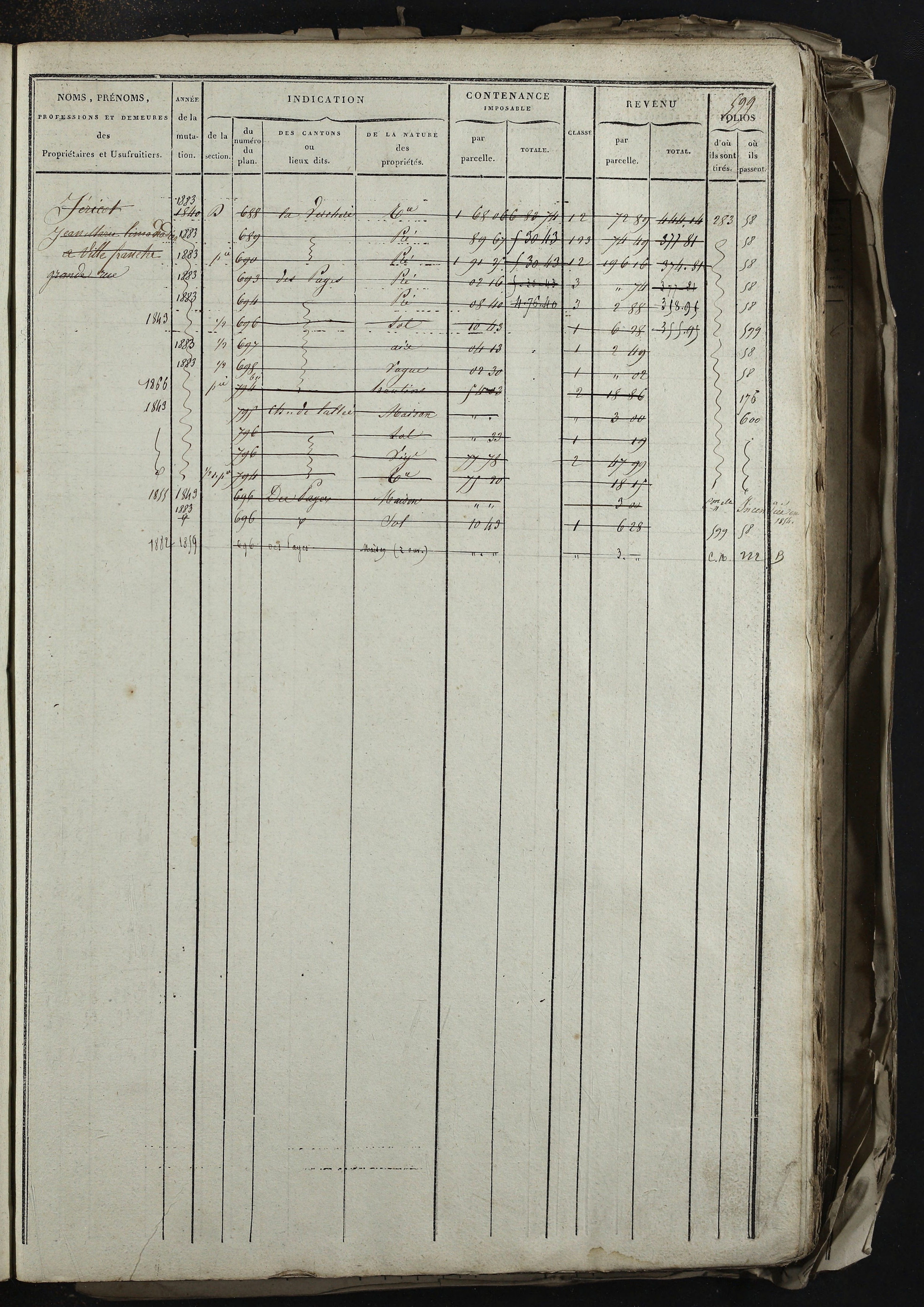 Relevant - 3 P 741 - 3 P 741 -  Folios 1 à 980  (1832-1846)