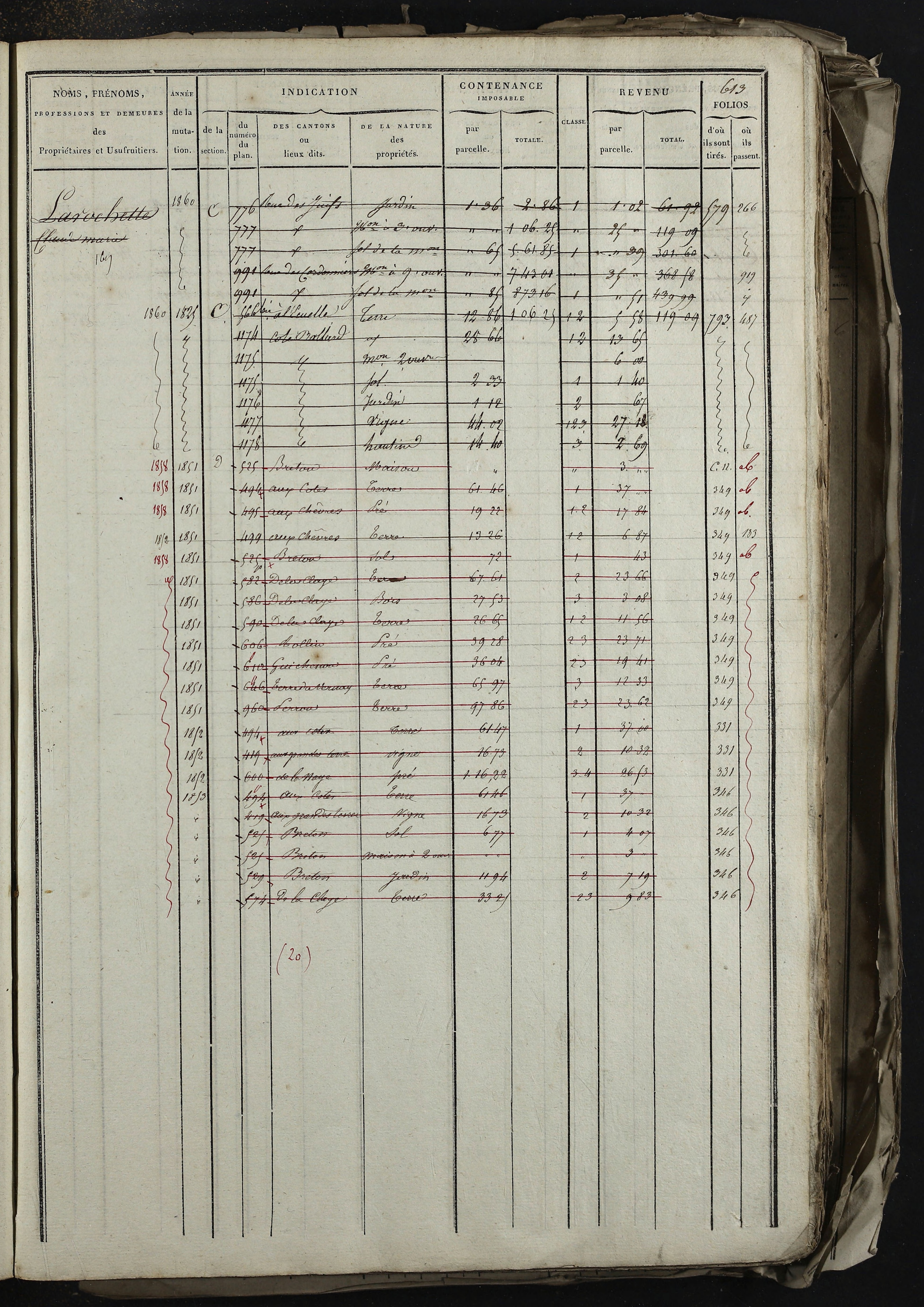 Relevant - 3 P 741 - 3 P 741 -  Folios 1 à 980  (1832-1846)