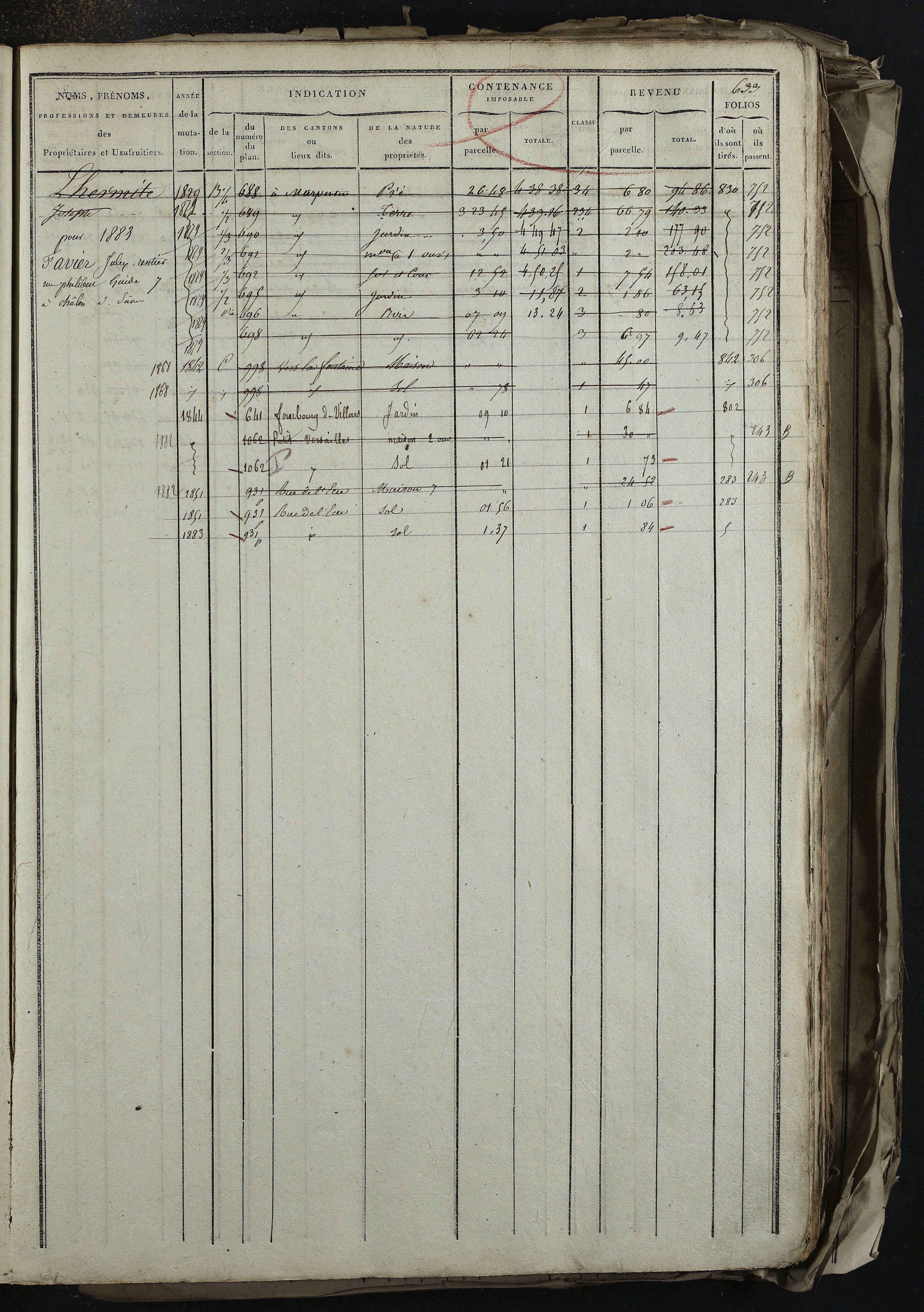 Relevant - 3 P 741 - 3 P 741 -  Folios 1 à 980  (1832-1846)