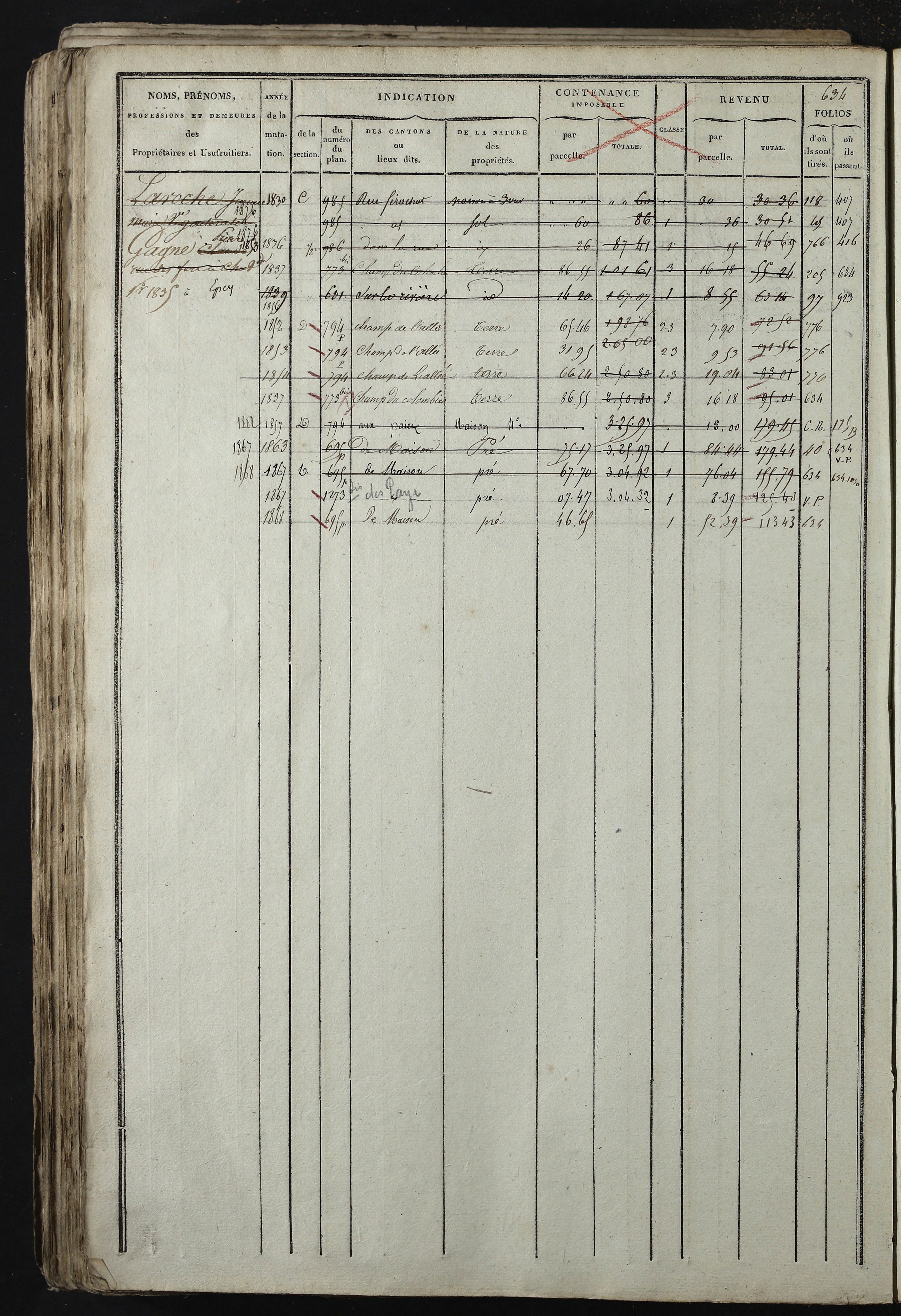 Relevant - 3 P 741 - 3 P 741 -  Folios 1 à 980  (1832-1846)