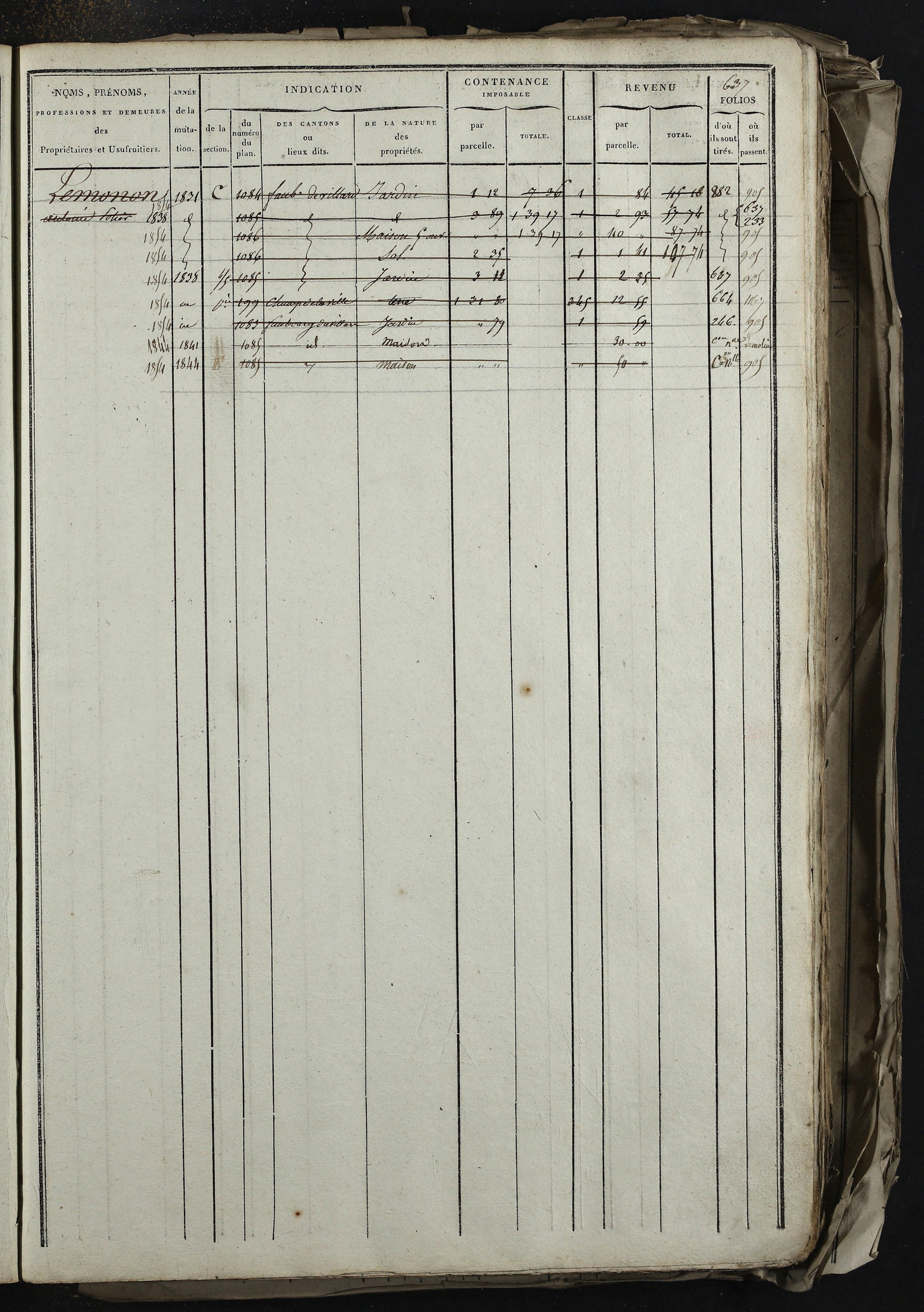 Relevant - 3 P 741 - 3 P 741 -  Folios 1 à 980  (1832-1846)