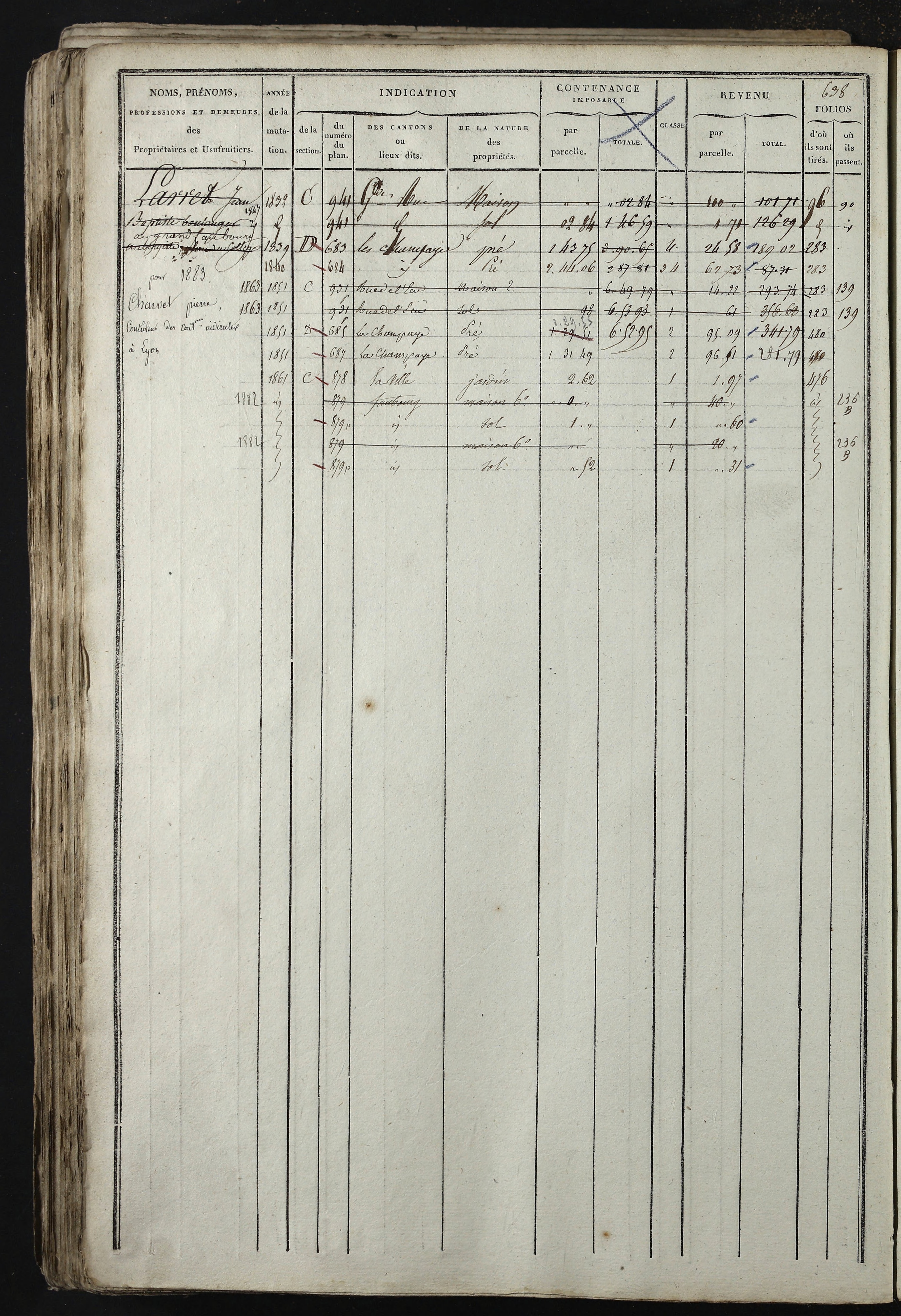 Relevant - 3 P 741 - 3 P 741 -  Folios 1 à 980  (1832-1846)