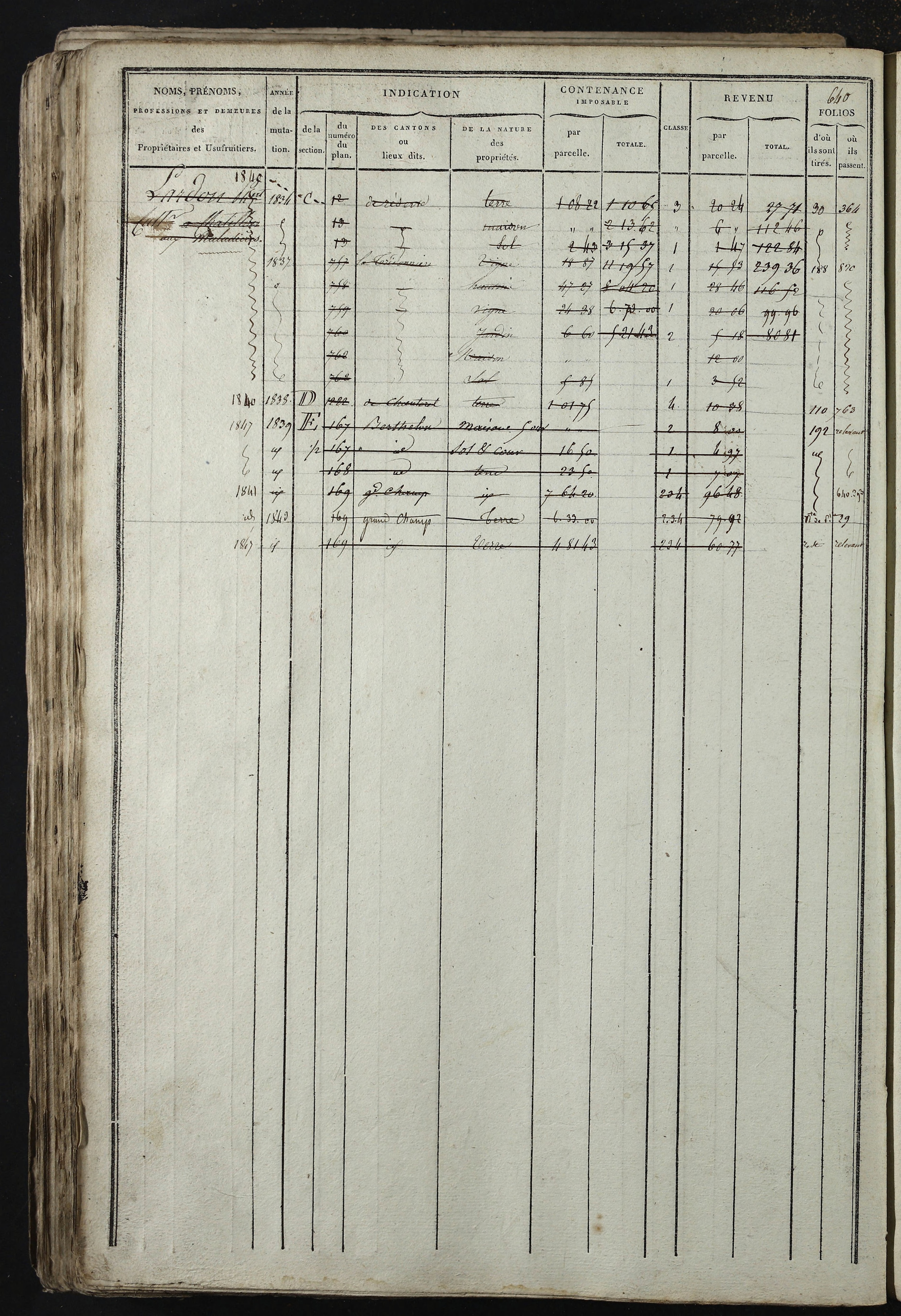 Relevant - 3 P 741 - 3 P 741 -  Folios 1 à 980  (1832-1846)
