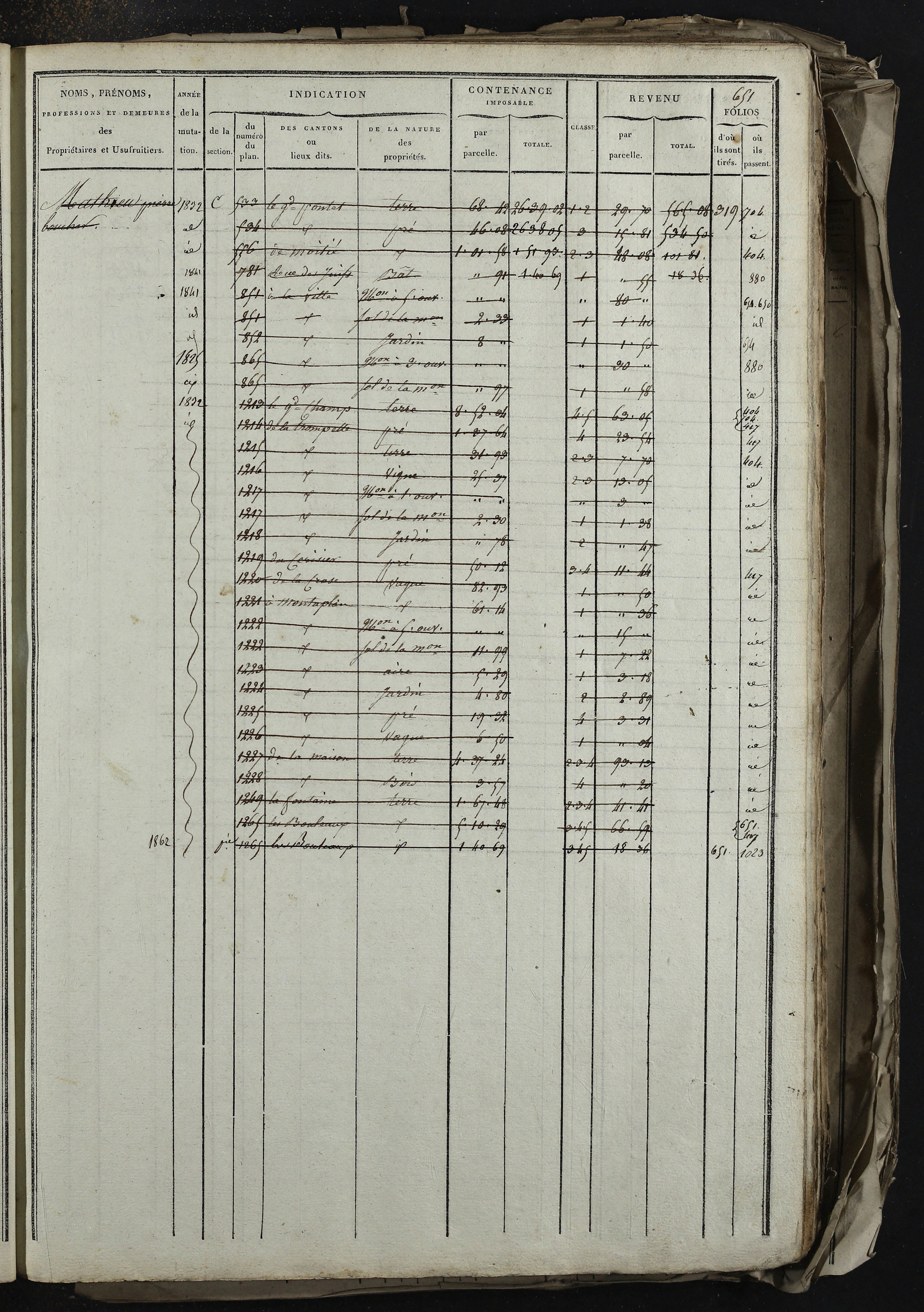 Relevant - 3 P 741 - 3 P 741 -  Folios 1 à 980  (1832-1846)