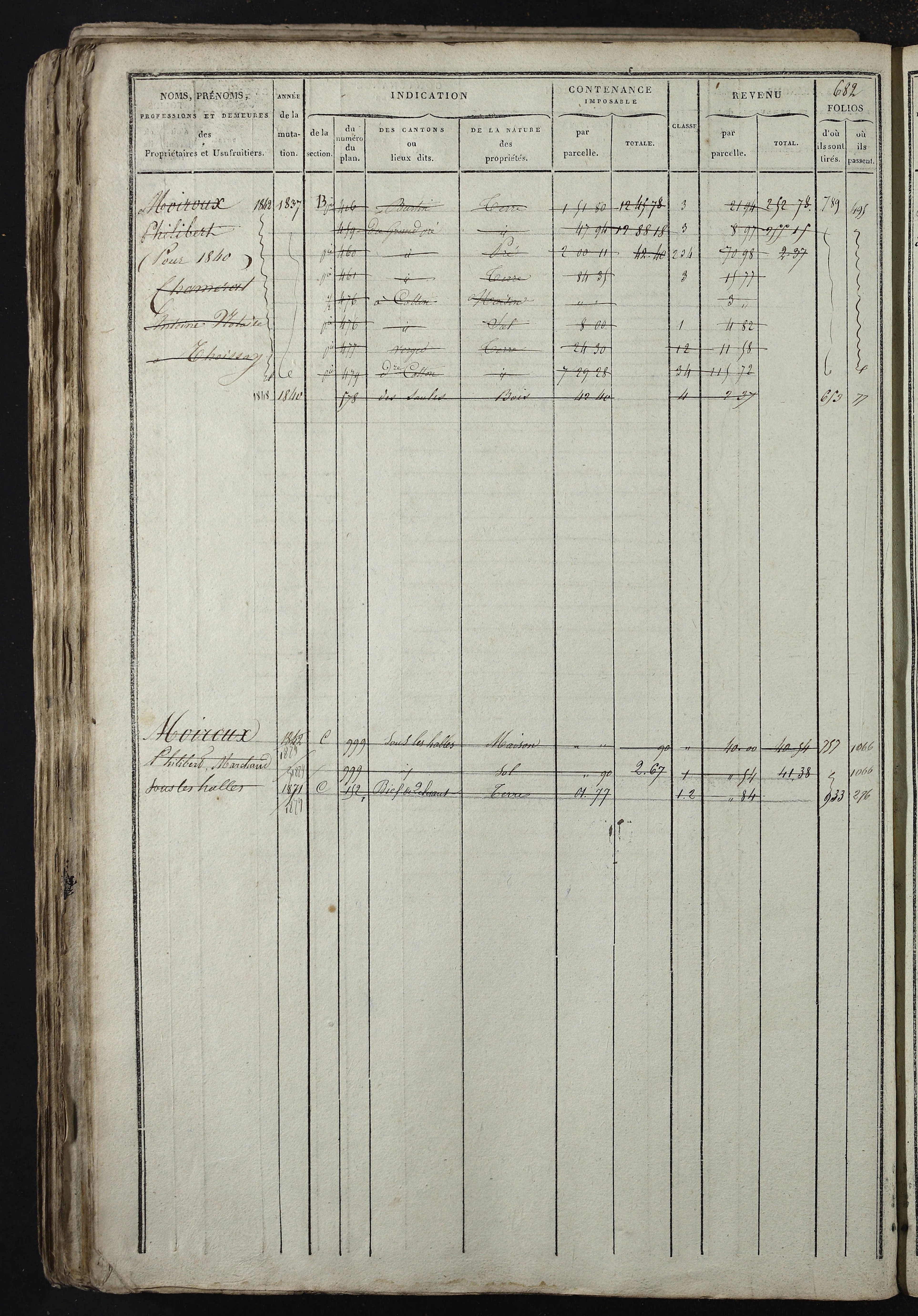 Relevant - 3 P 741 - 3 P 741 -  Folios 1 à 980  (1832-1846)